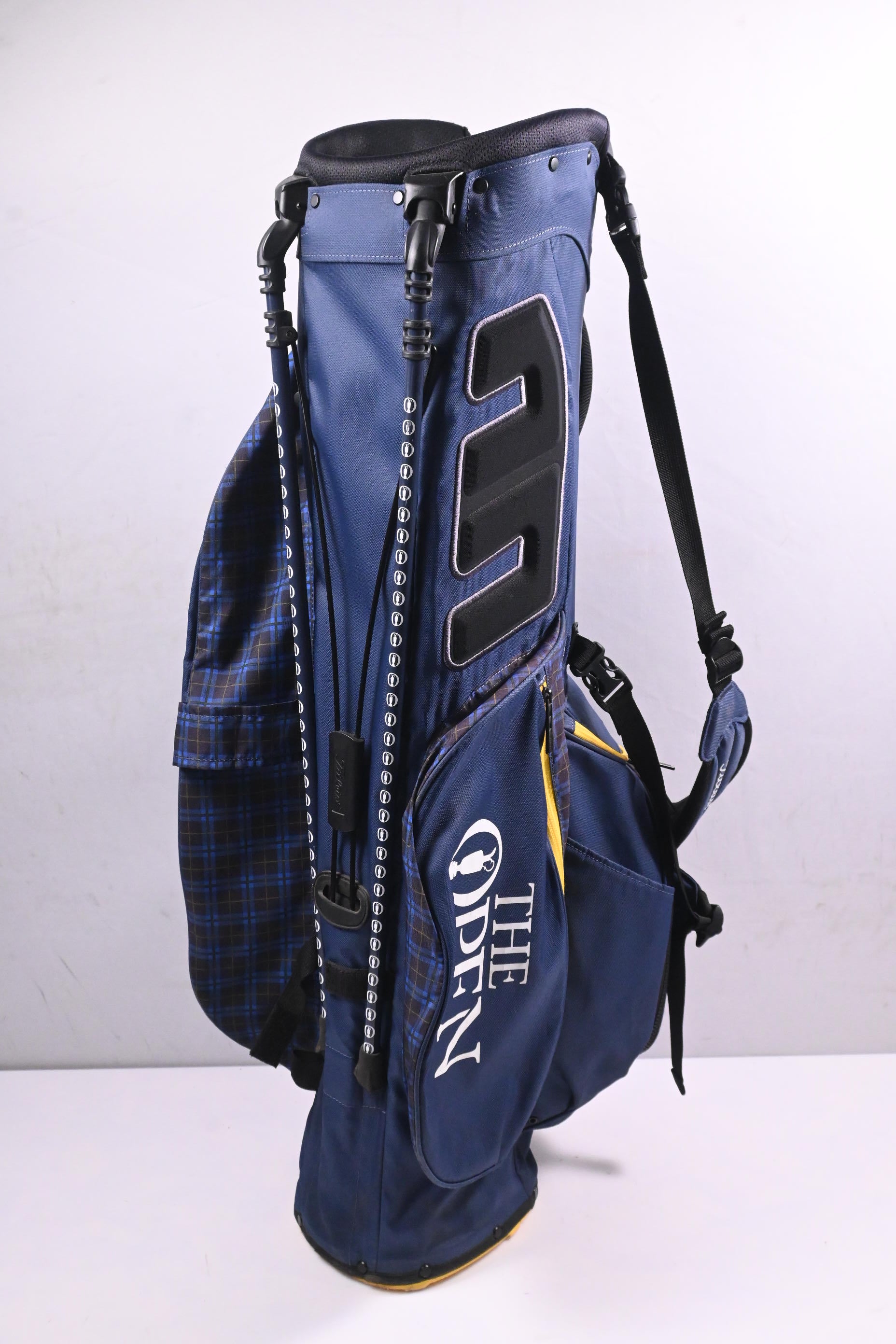 Titleist 150th Open Players 4 Stand Bag / 4 Way Divider / Blue & Yellow