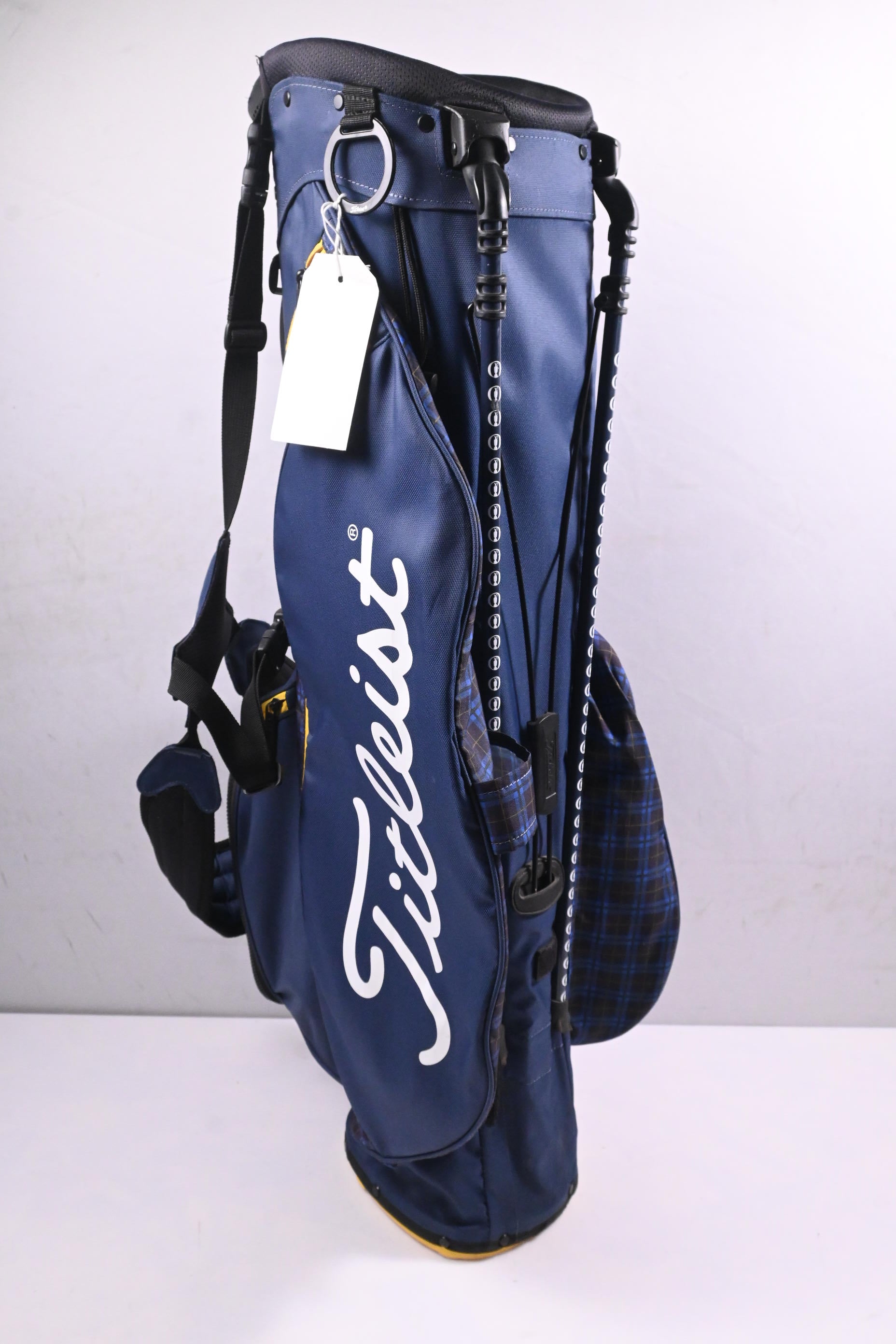 Titleist 150th Open Players 4 Stand Bag / 4 Way Divider / Blue & Yellow