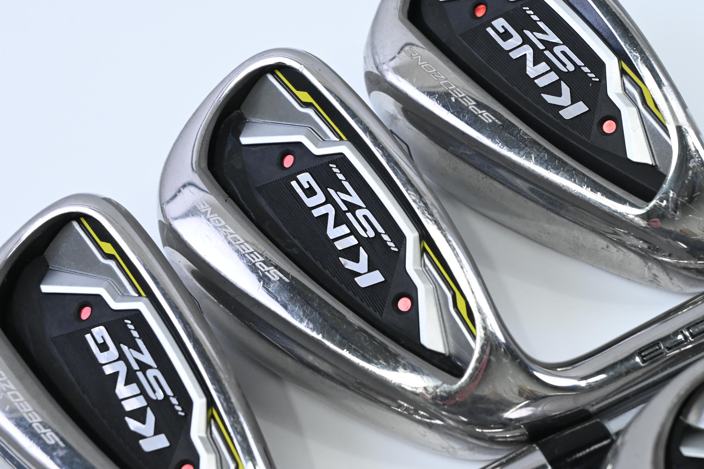 Left Hand Cobra King Speedzone Irons / 5-PW+GW / Regular Flex Cobra Shafts