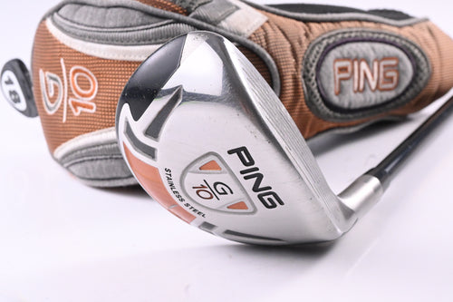 Ping G10 #2 Hybrid / 18 Degree / Stiff Flex ProLaunch Red Shaft