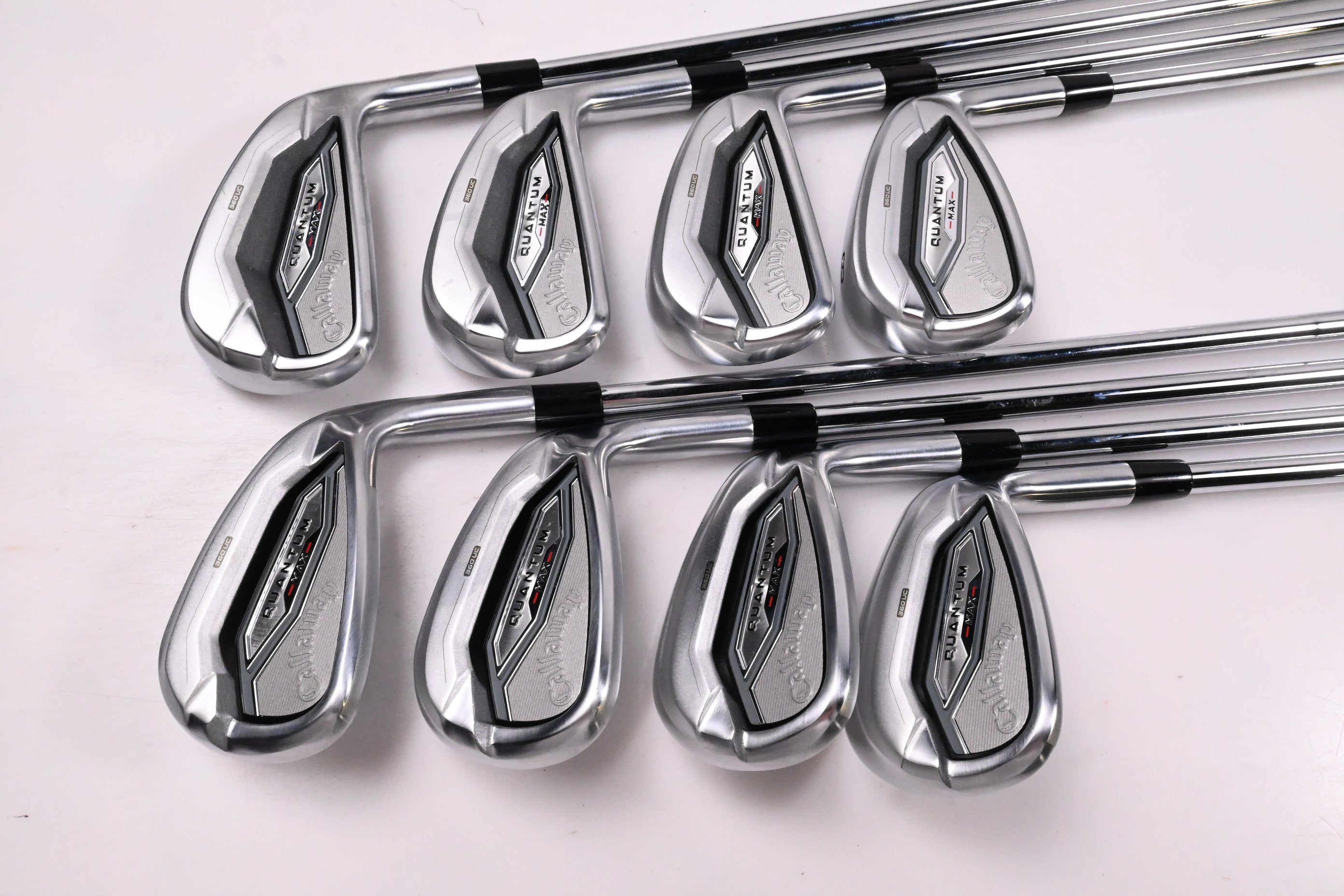 Callaway Quantum Max Irons / 5-PW+GW+SW / Regular Flex KBS MAX 90 Shafts