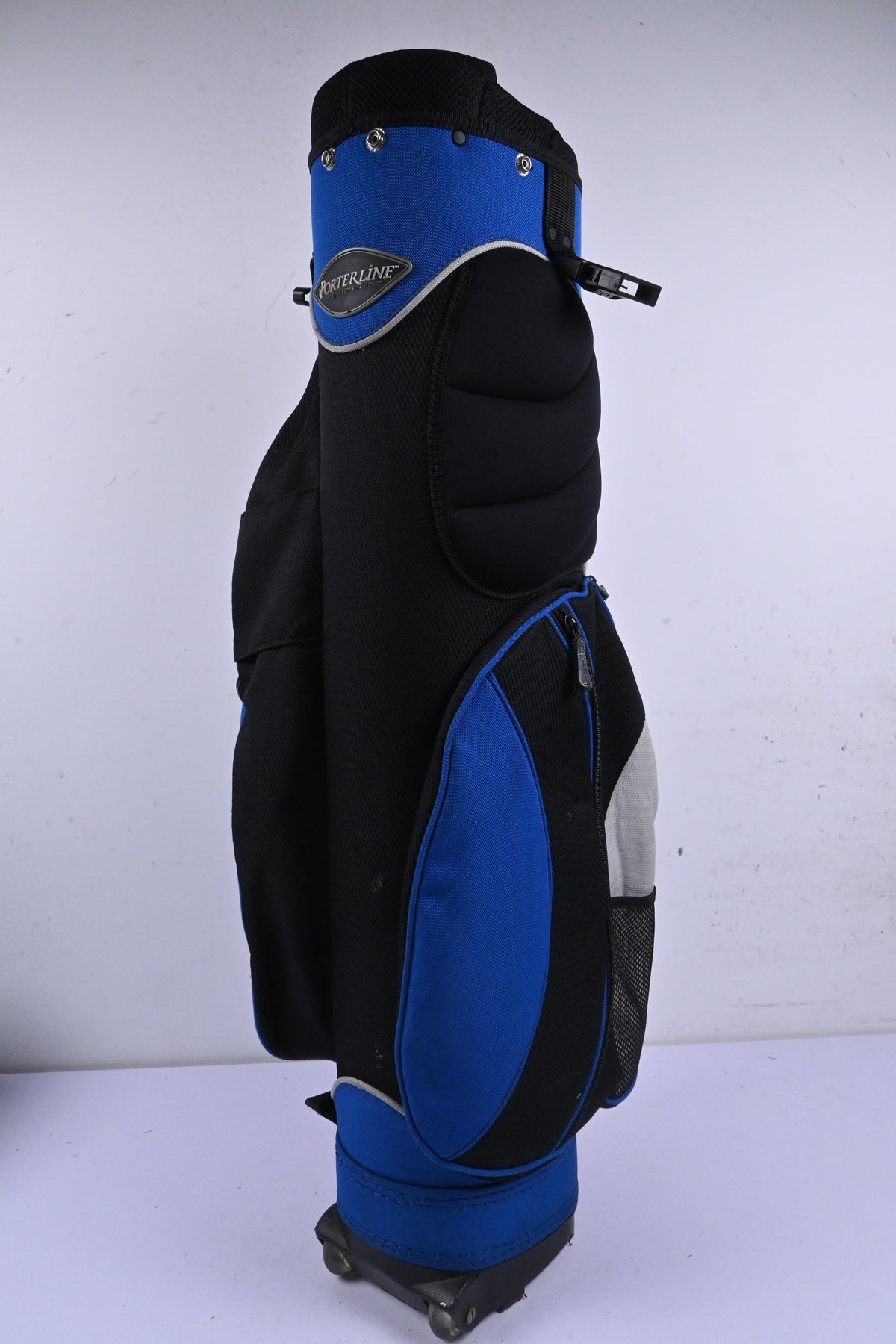 Porterline Excursion Cart Bag / 4-Way Divider / Black & Blue