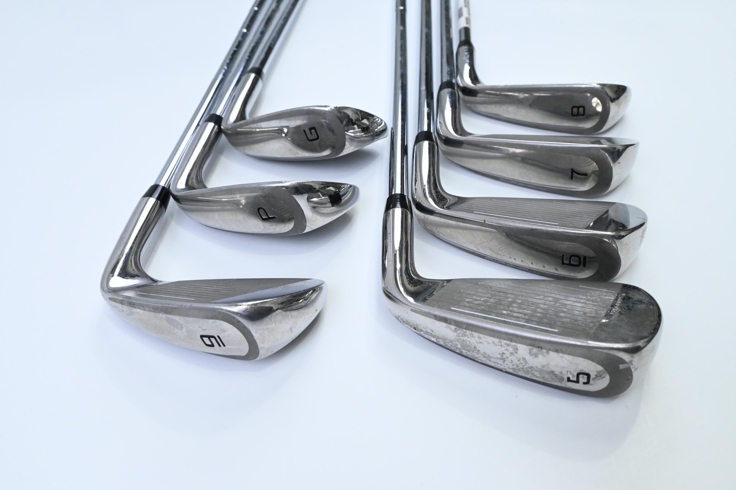 Left Hand Cobra King Speedzone Irons / 5-PW+GW / Regular Flex Cobra Shafts