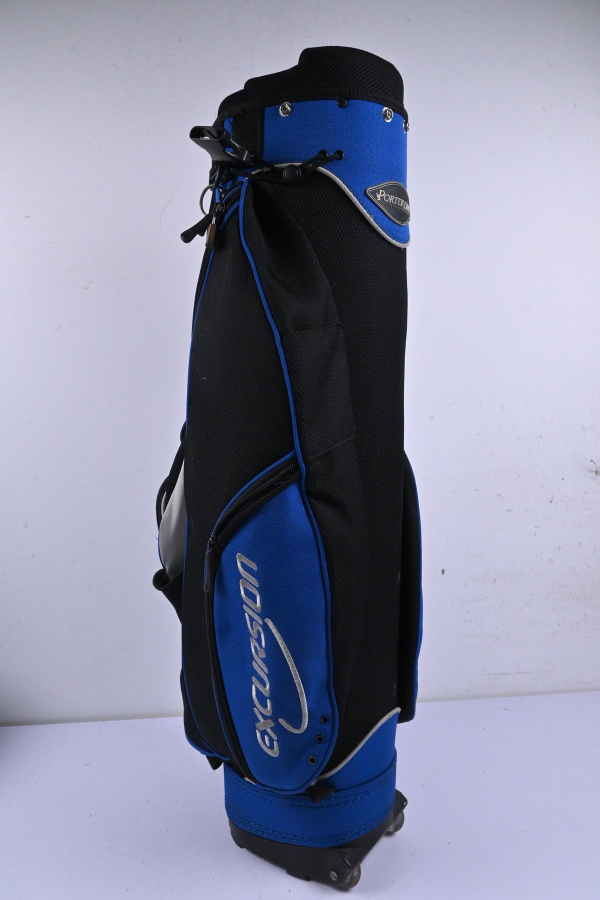 Porterline Excursion Cart Bag / 4-Way Divider / Black & Blue