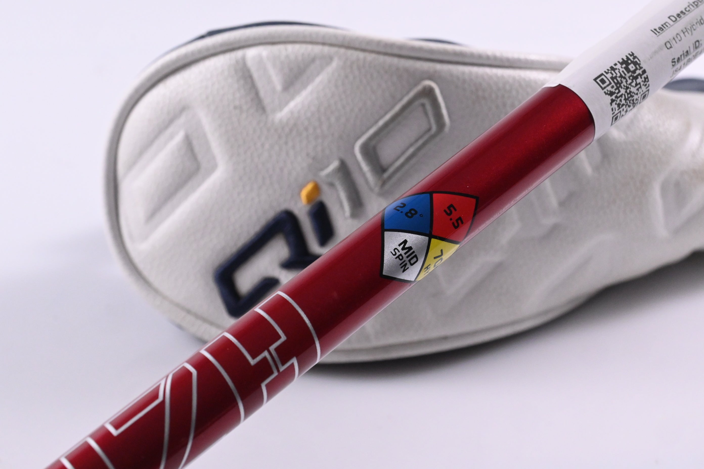 Taylormade Qi10 #3 Hybrid / 19 Degree / Regular Flex HZRDUS Smoke Red RDX 70