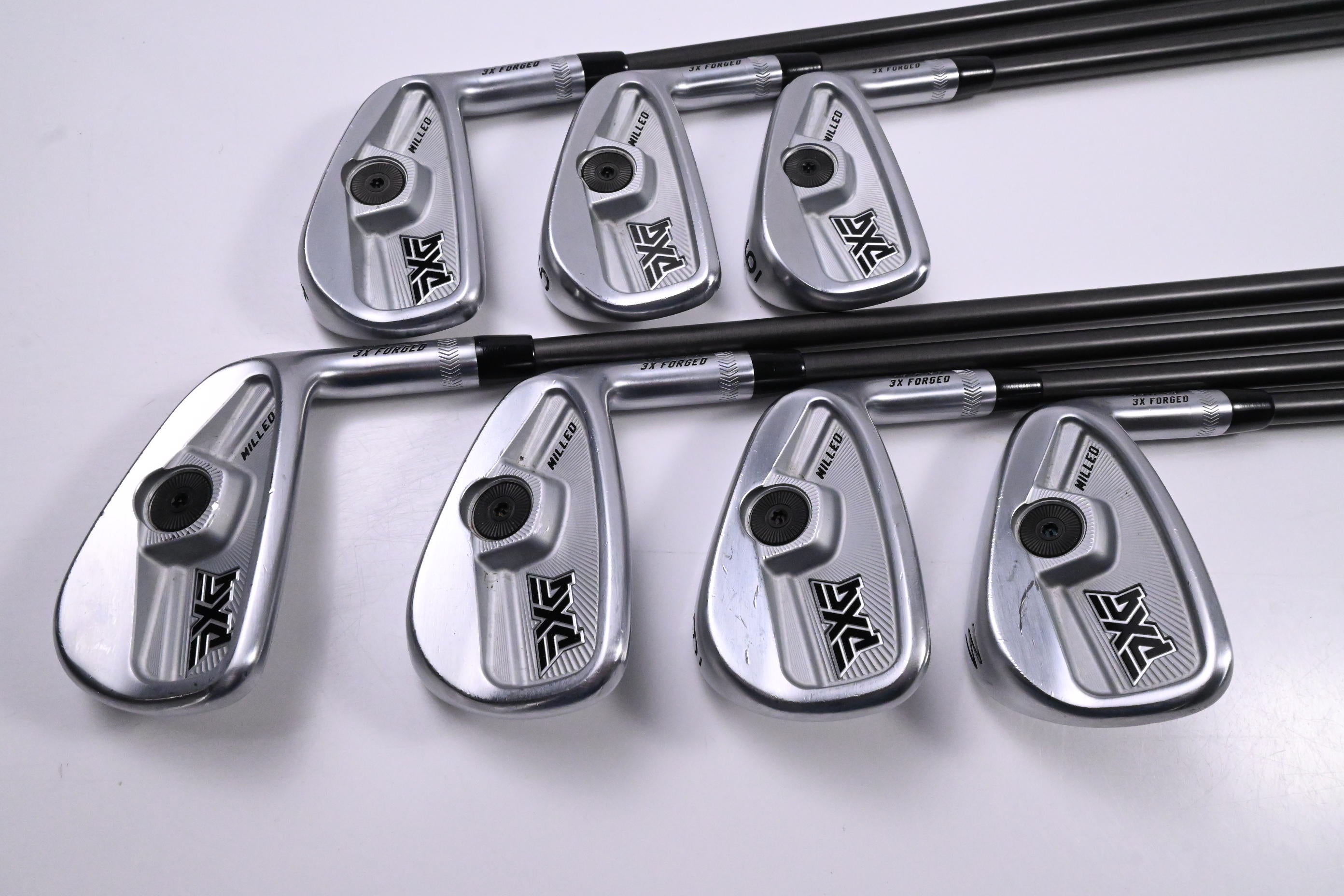 PXG 0317 CB Milled Irons / 4-PW / Regular Flex Steelfiber i70 Black Label Shafts