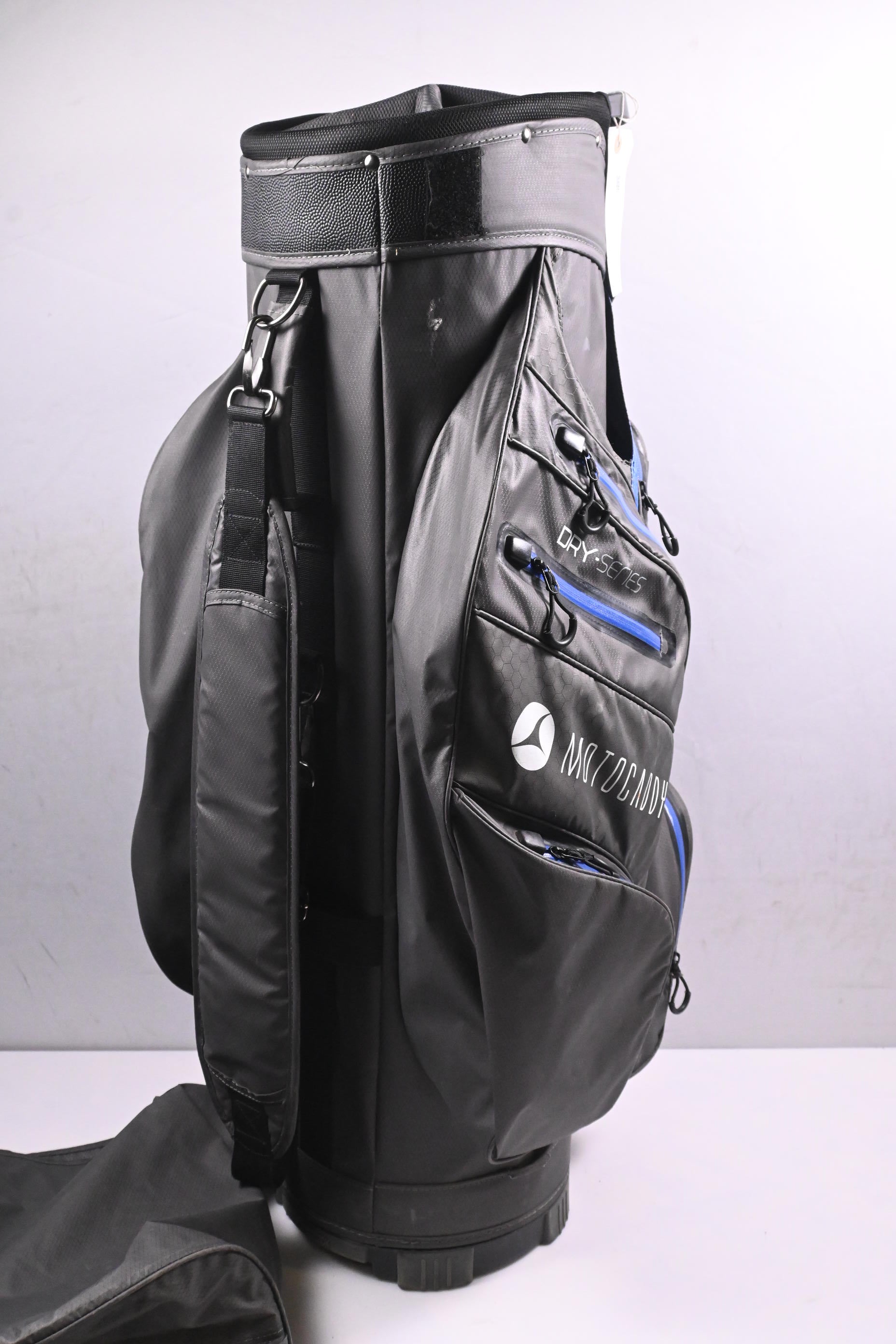 Motocaddy Dry Series Cart Bag / 14-Way Divider / Grey & Blue