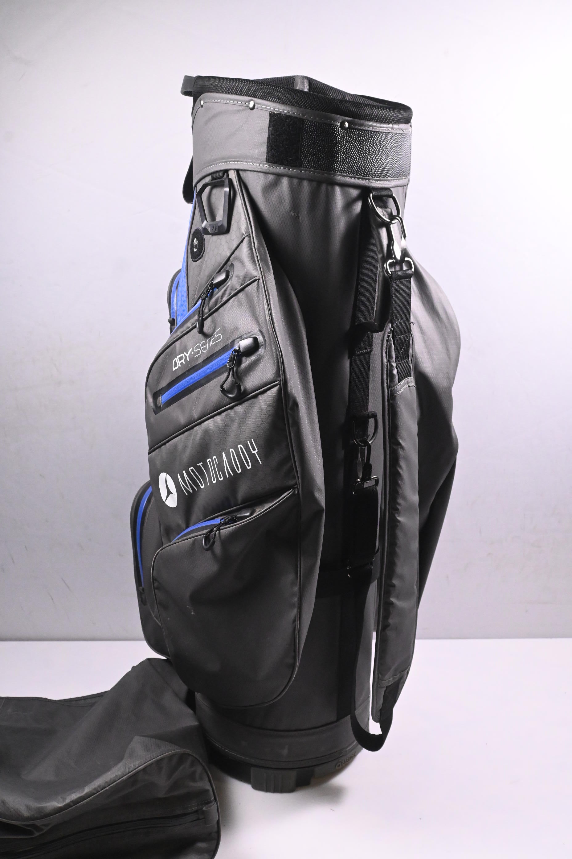 Motocaddy Dry Series Cart Bag / 14-Way Divider / Grey & Blue