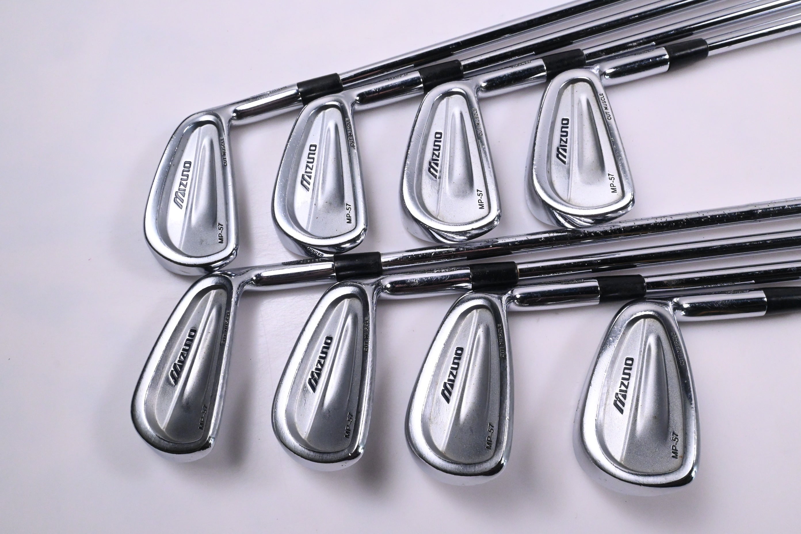 Mizuno MP-57 Irons / 3-PW / Stiff Flex Dynamic Gold S300 Shafts