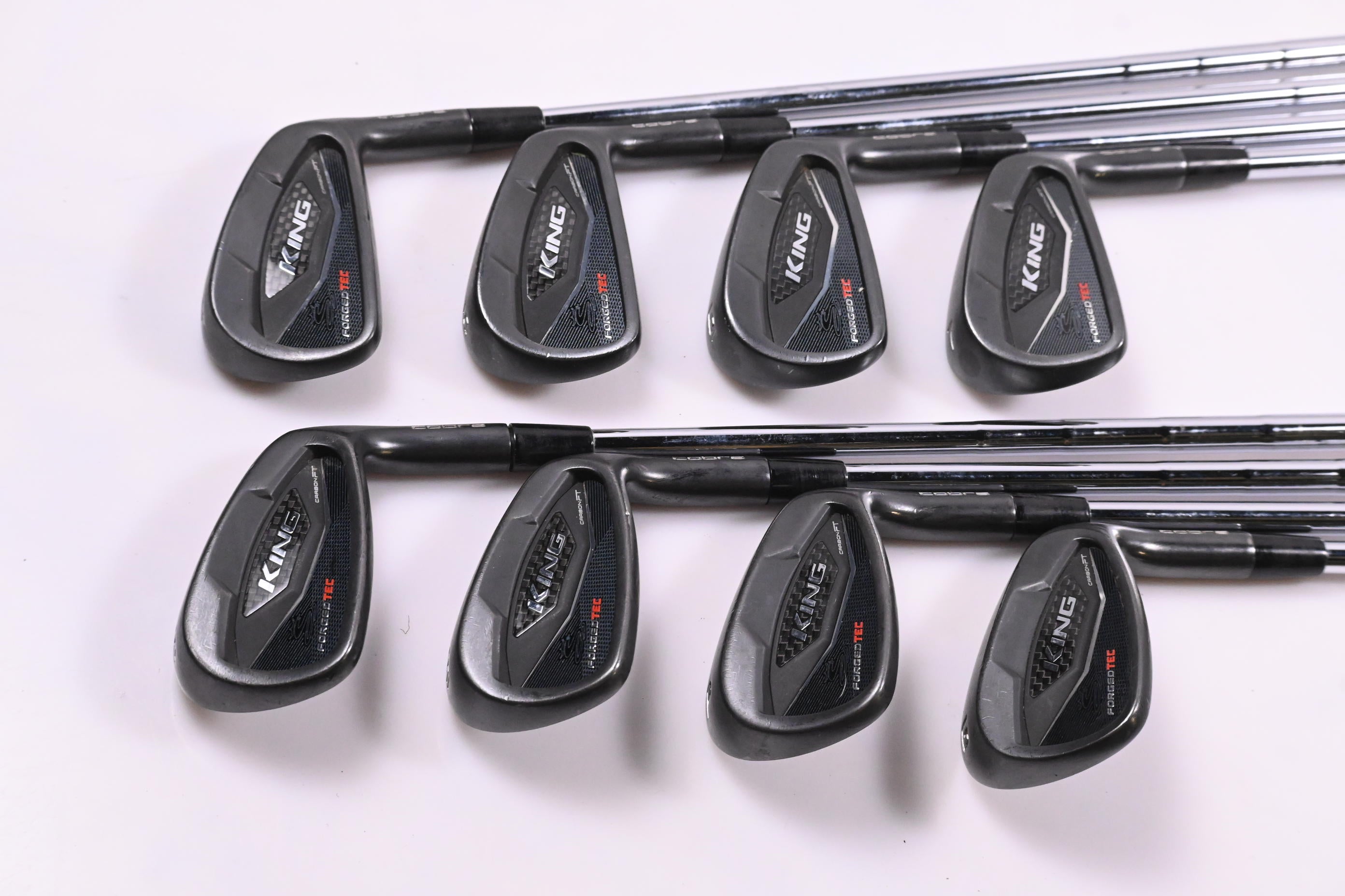 Cobra King Forged Tec Black Irons / 4-PW+GW / Stiff Flex KBS Tour FLT 120