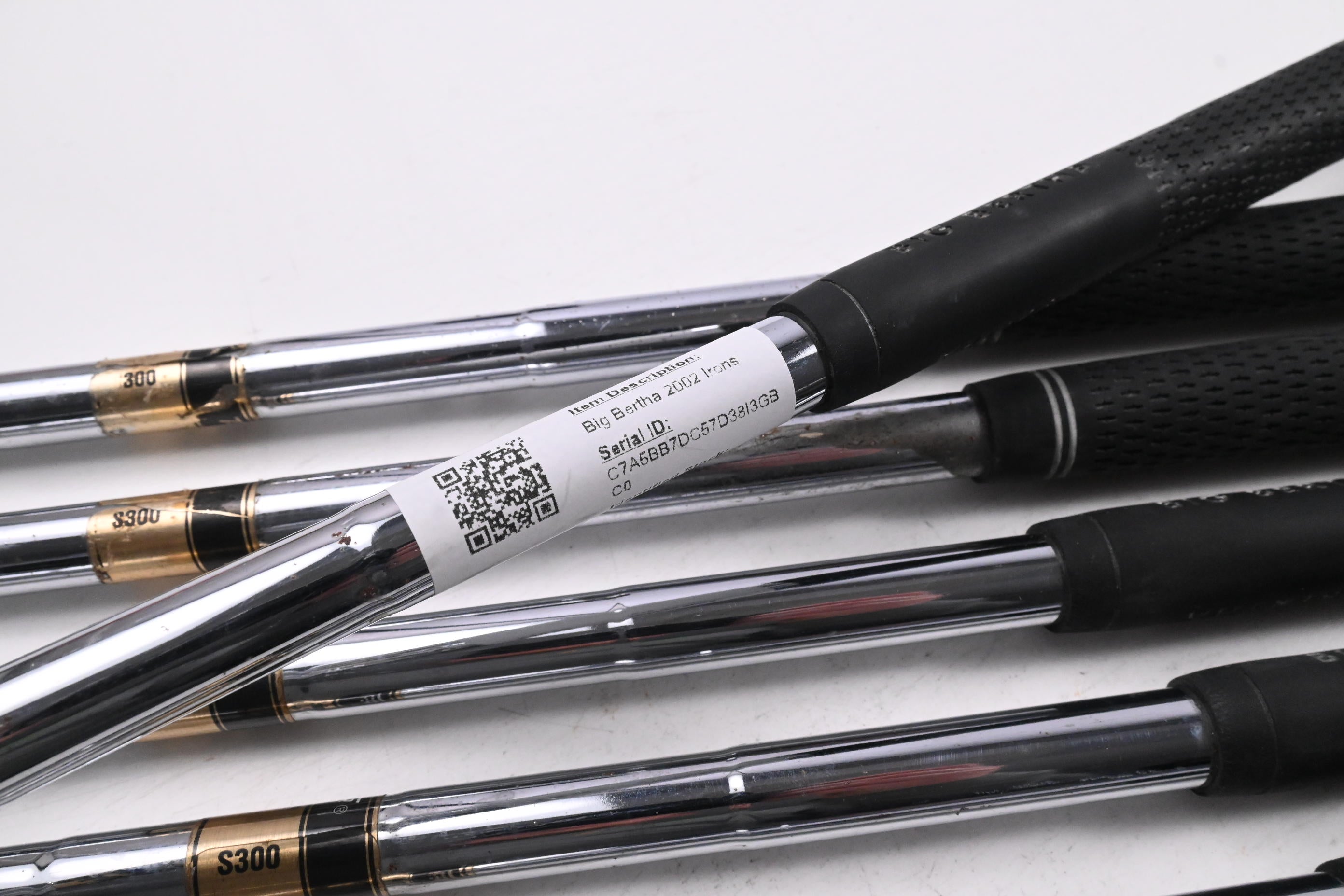 Callaway Big Bertha 2002 Irons / 5-PW+SW / Stiff Flex Dynamic Gold S300 Shafts