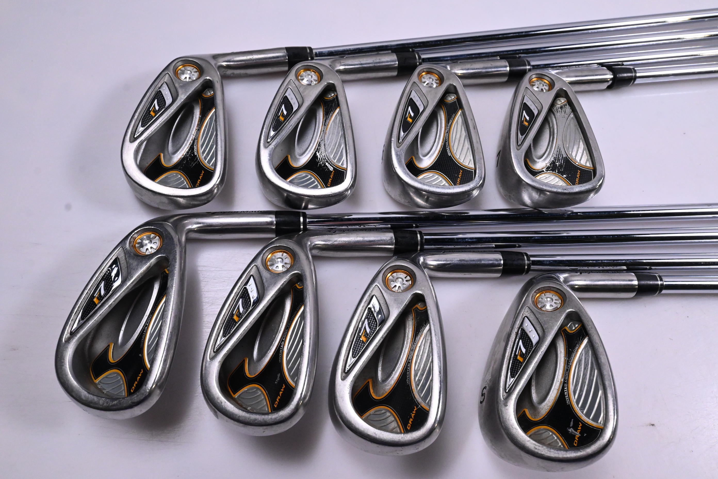 Taylormade R7 Draw Irons / 4-PW+SW / Regular Flex Taylormade T-Step 90 Shafts