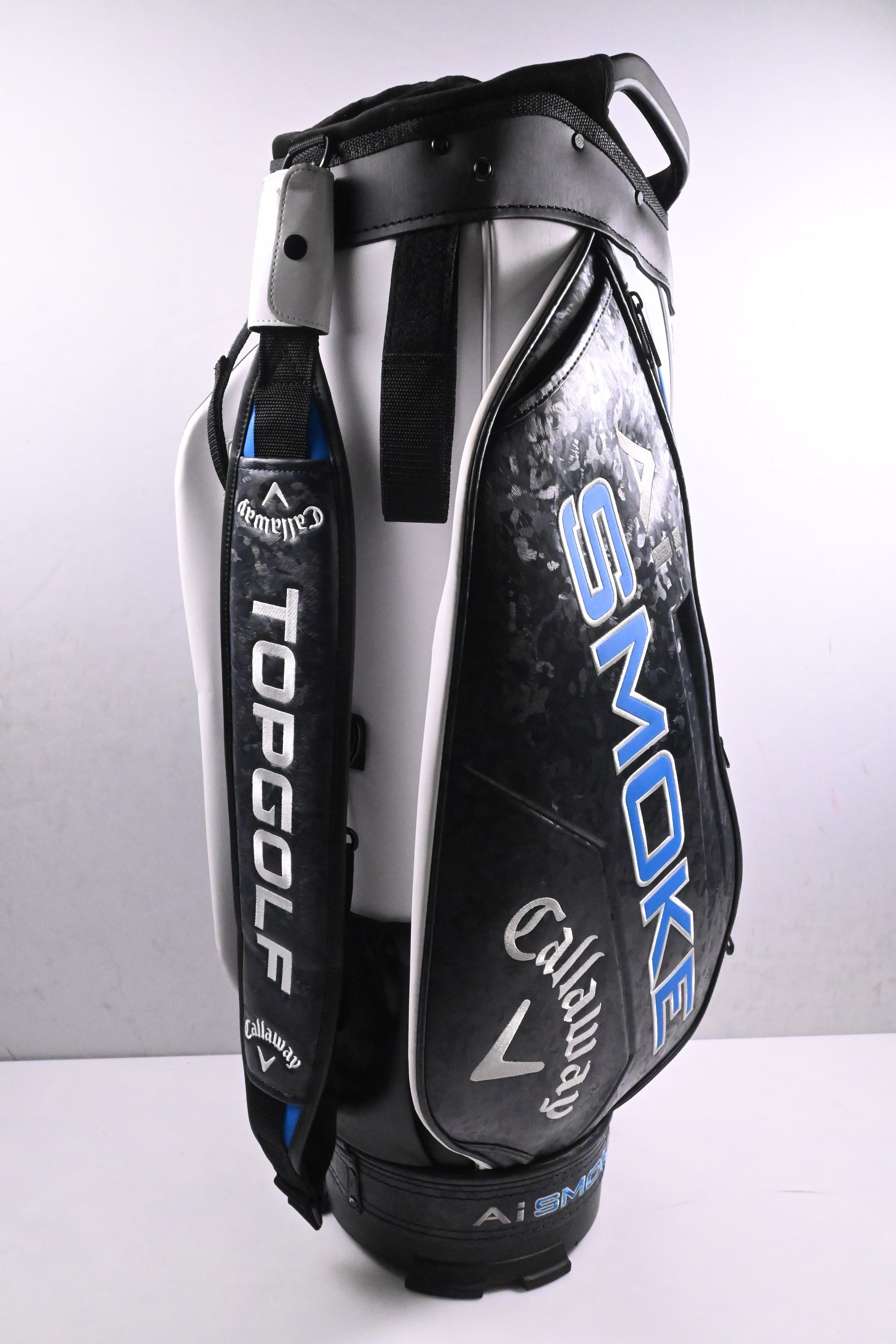 Callaway Paradym Ai Smoke Tour Bag / 14-Way Divider / Black, White, Blue