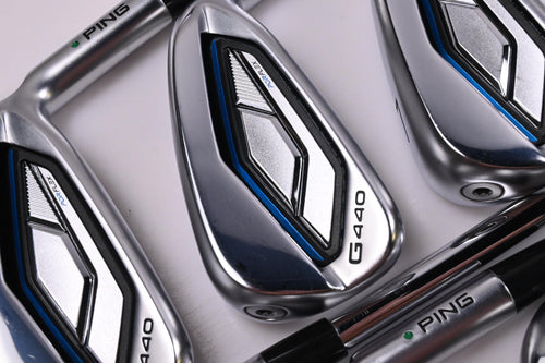 Ping G440 Irons / 5-PW+GW / Green Dot / Regular Flex Ping AWT 3.0 Shafts