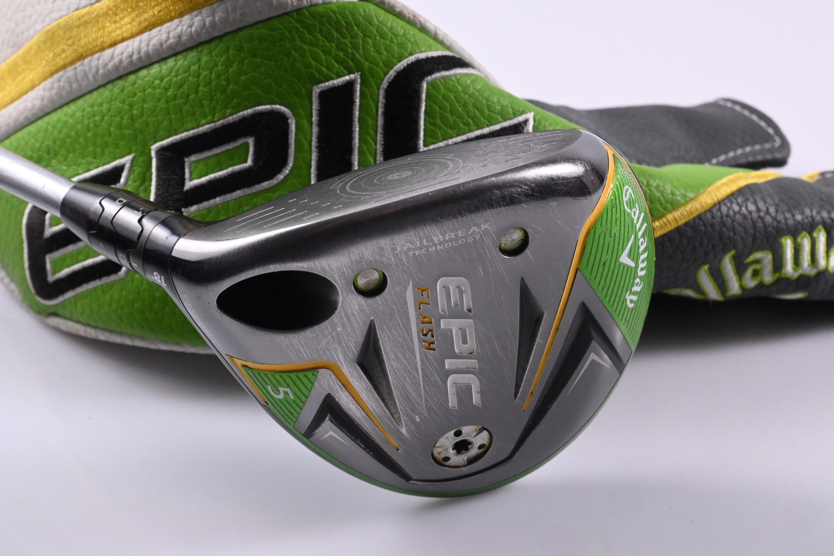 Left Hand Callaway Epic Flash #5 Wood / 18 Degree / Senior Flex EvenFlow 55