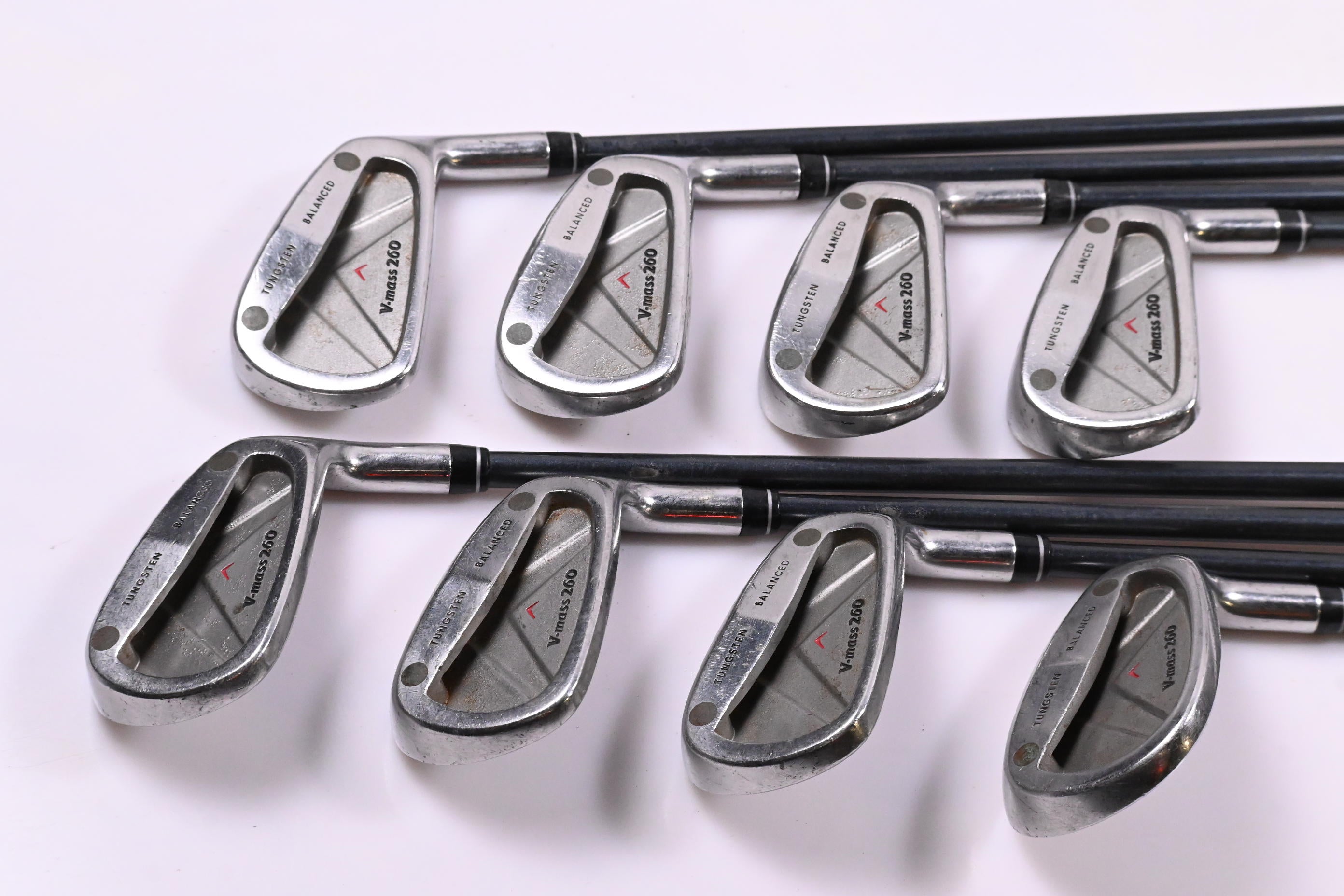 Yonex V-Mass 260 Irons / 3-PW+SW / Stiff Flex UltimumTi 5 Shafts / No 4 Iron