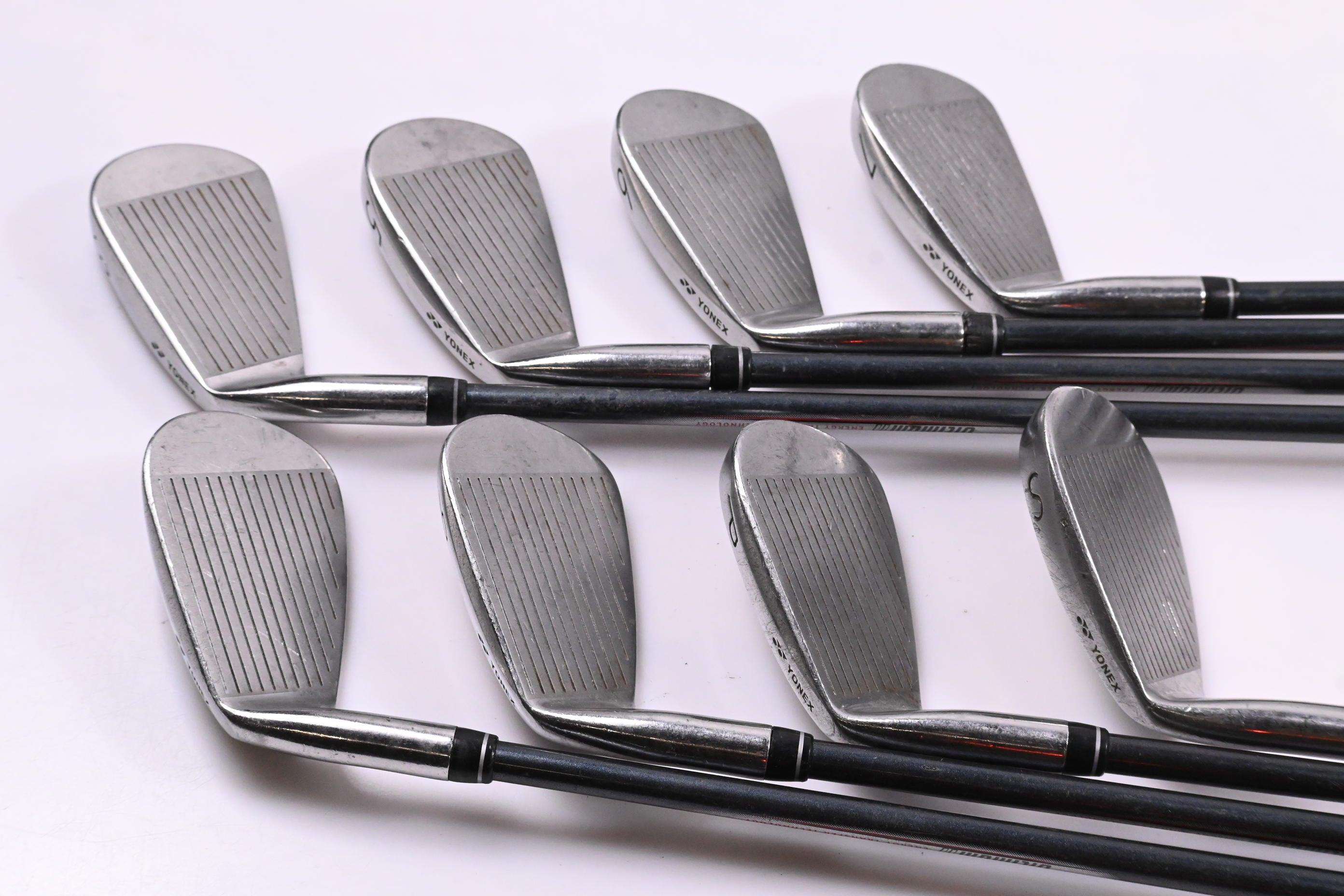Yonex V-Mass 260 Irons / 3-PW+SW / Stiff Flex UltimumTi 5 Shafts / No 4 Iron