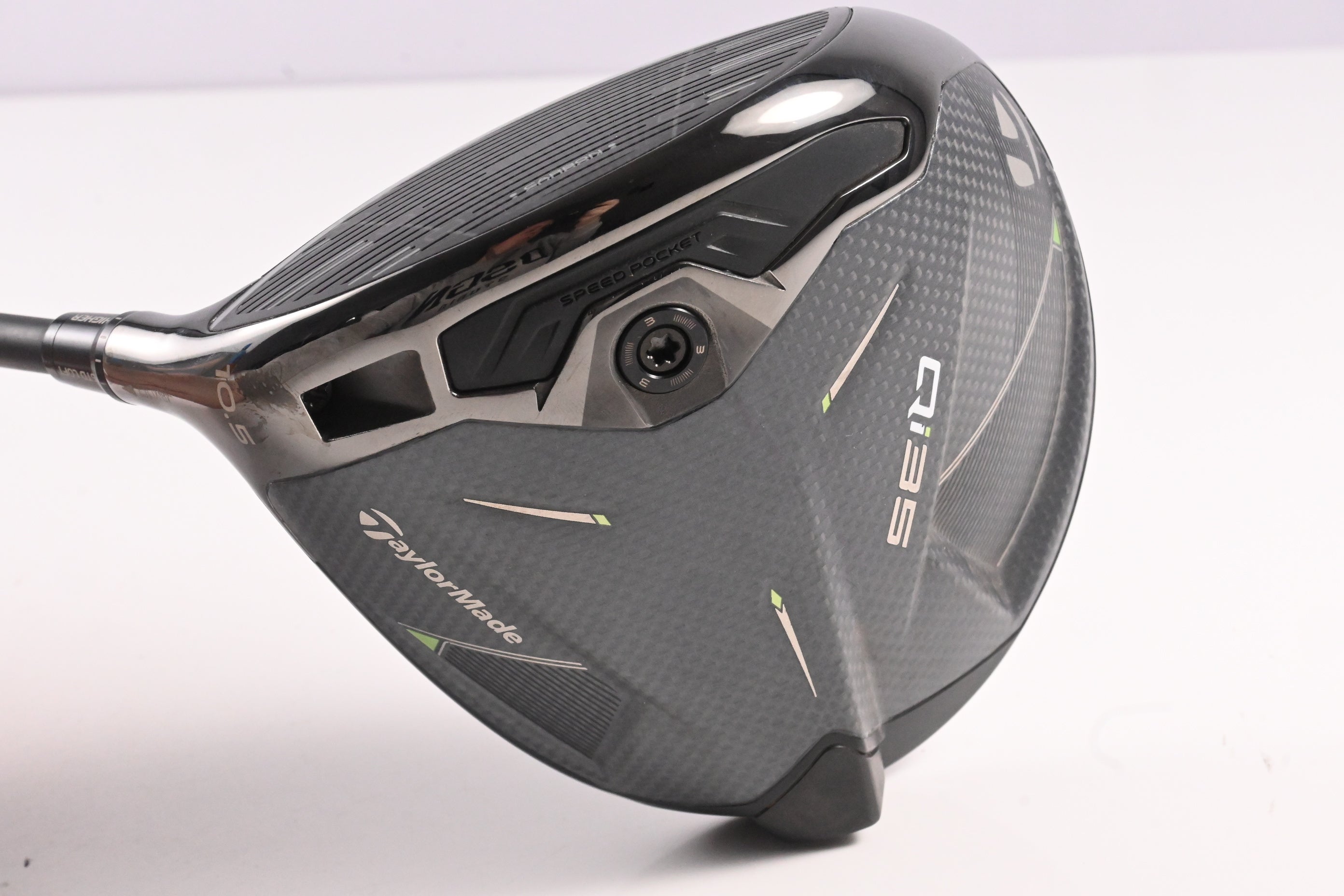 Left Hand Taylormade Qi35 Driver / 10.5 Degree / Stiff Flex Kai'li Blue CB