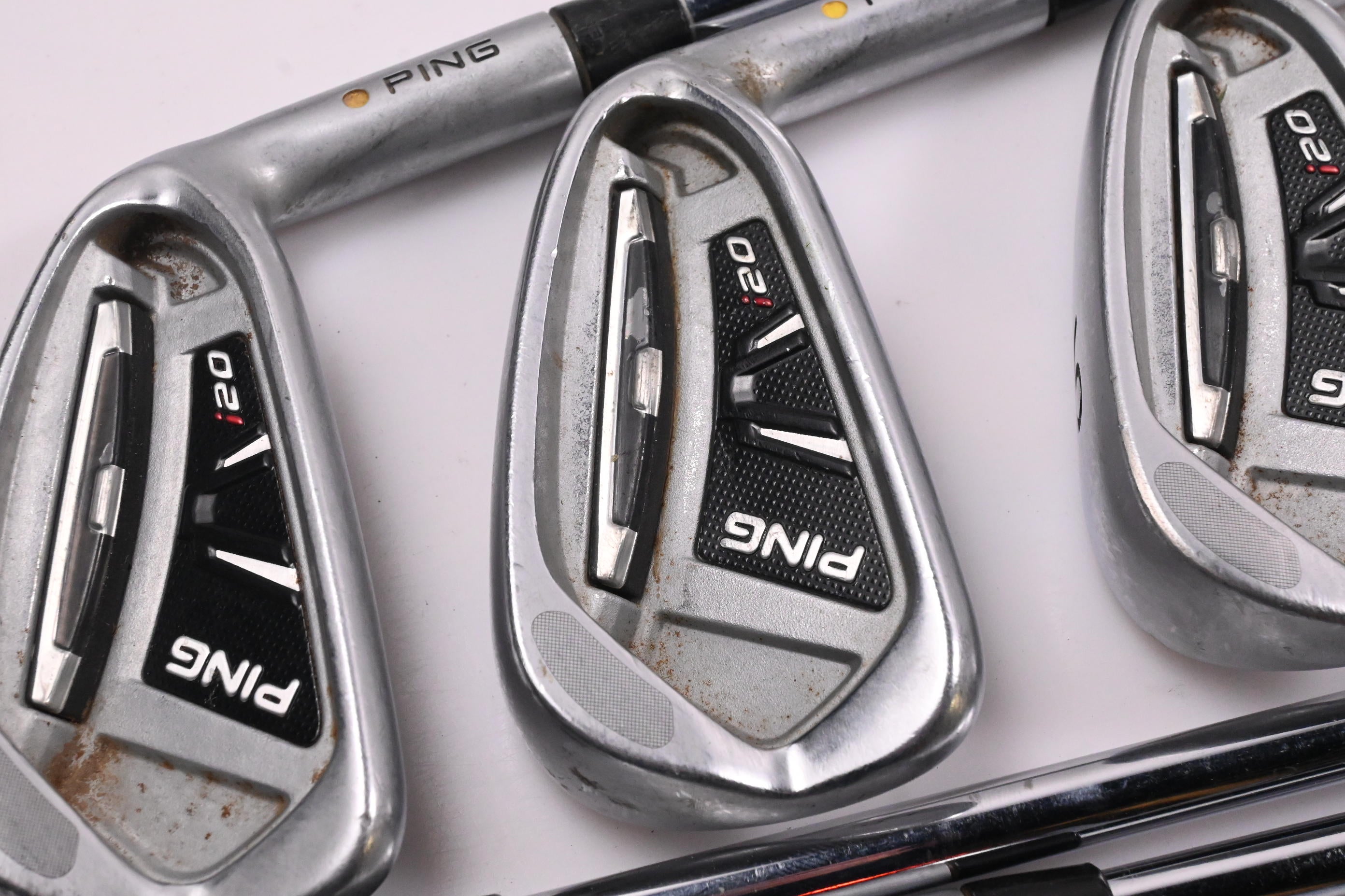 Ping i20 Irons / 4-PW / Yellow Dot / Stiff Flex Ping CFS Shafts
