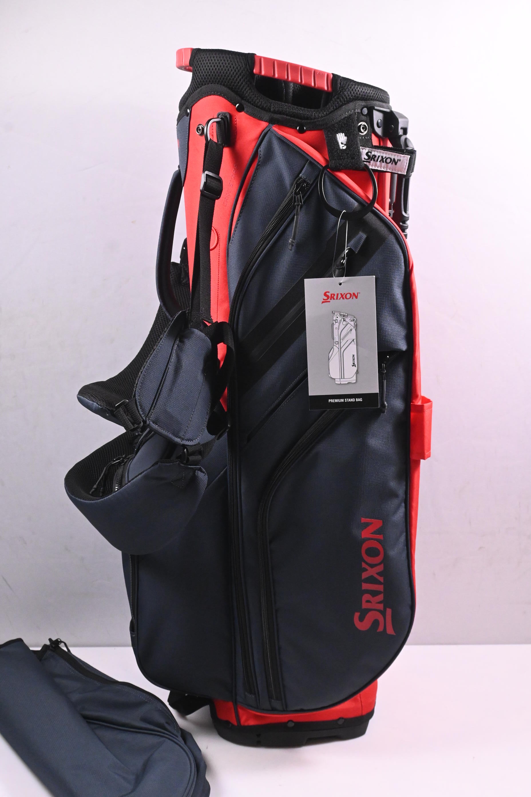 Srixon Premium Stand Bag / 6-Way Divider / Grey, Red
