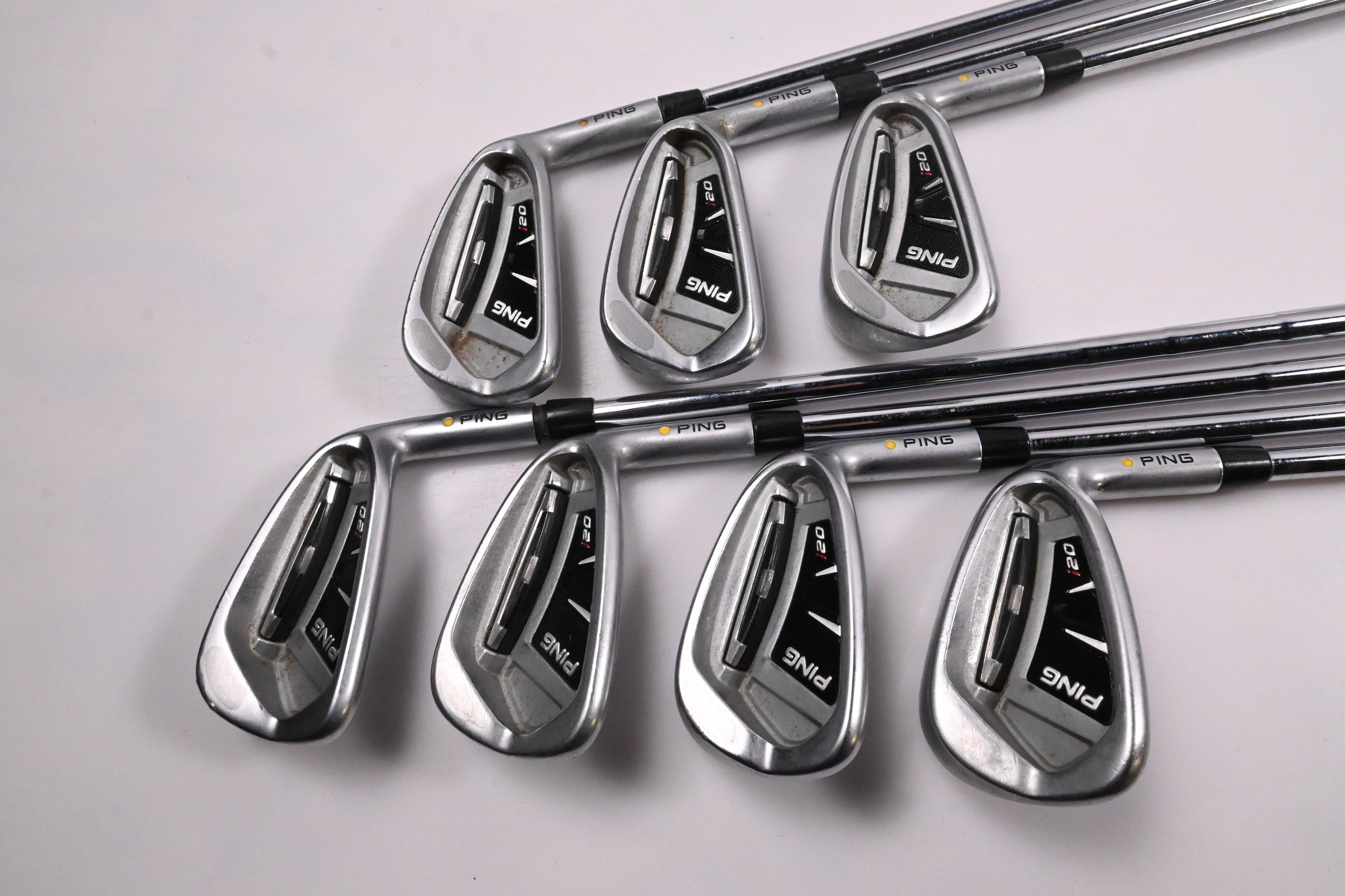 Ping i20 Irons / 4-PW / Yellow Dot / Stiff Flex Ping CFS Shafts