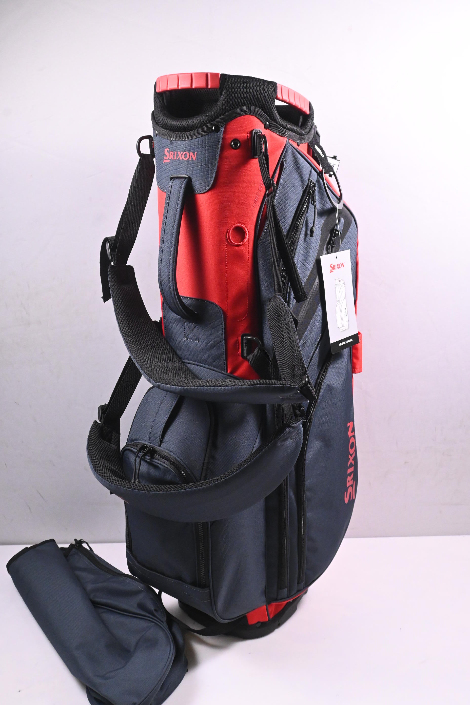 Srixon Premium Stand Bag / 6-Way Divider / Grey, Red