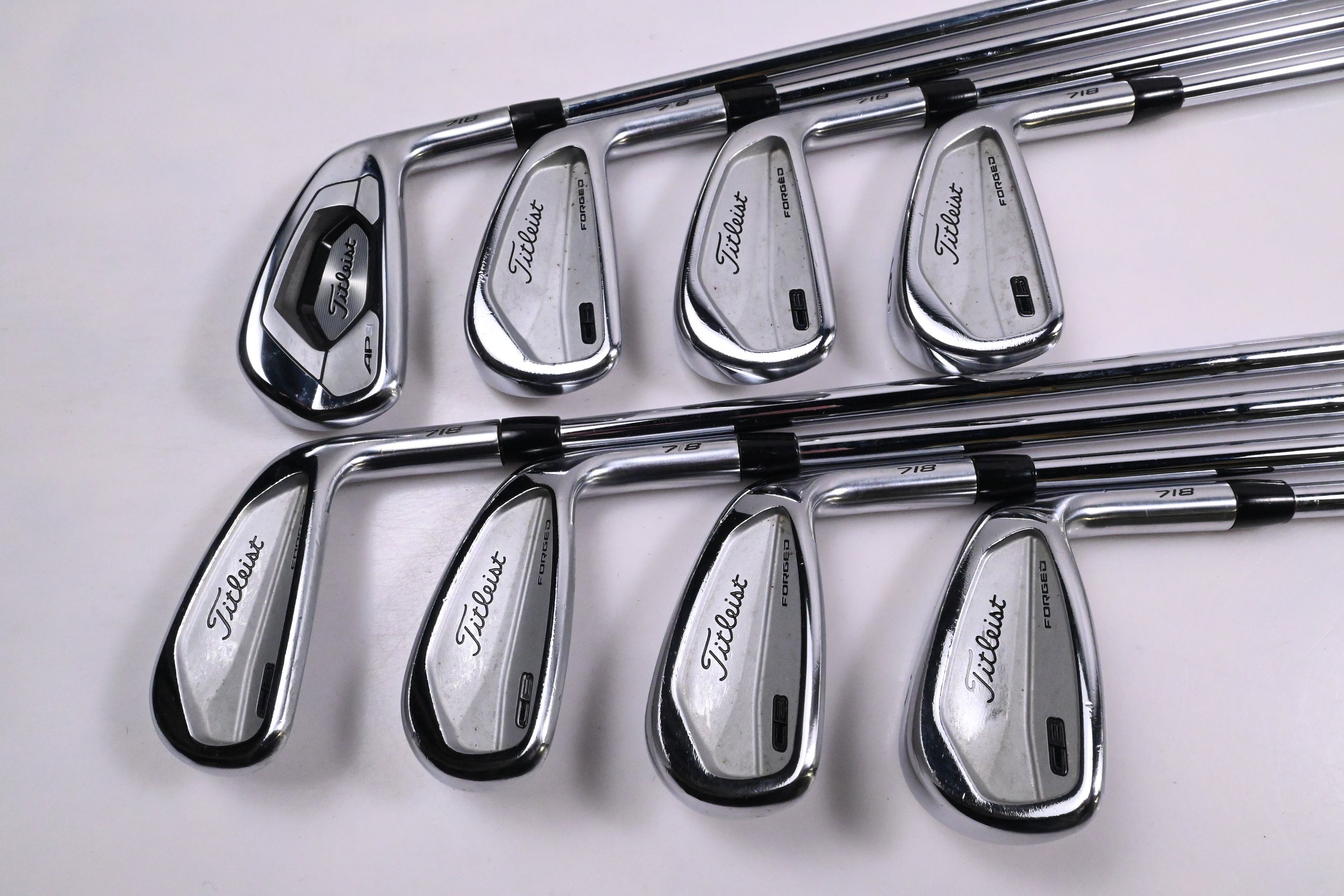 Titleist 718 AP3/CB Irons / 3-PW / Stiff Flex Steel Shafts