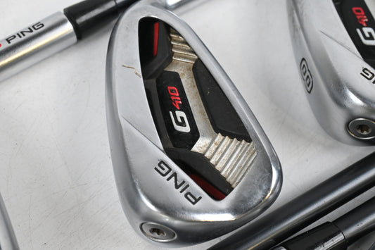Ping G410 Irons / 6-PW+GW+SW / Regular Flex Ping Alta CB Red AWT Shafts