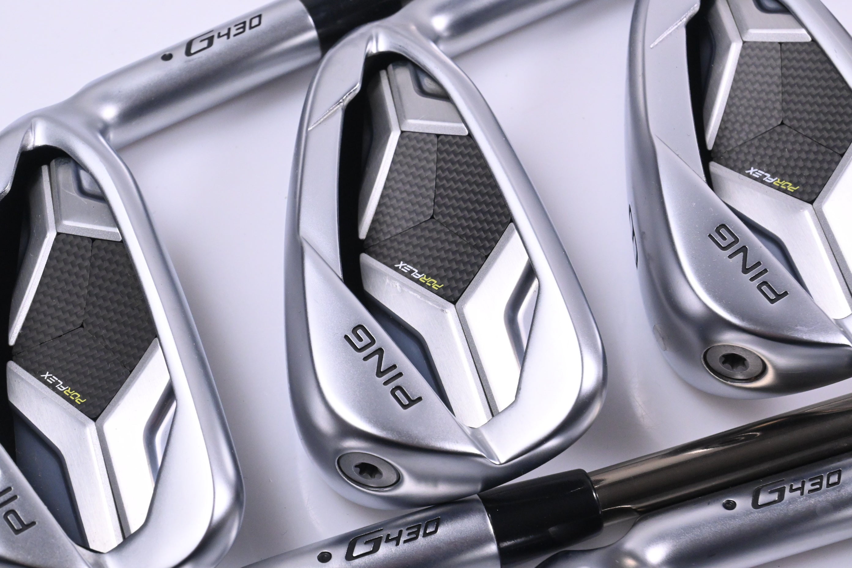 Ping G430 Irons / 6-PW+45 / Black Dot / Stiff Flex Recoil ES 780 Shafts