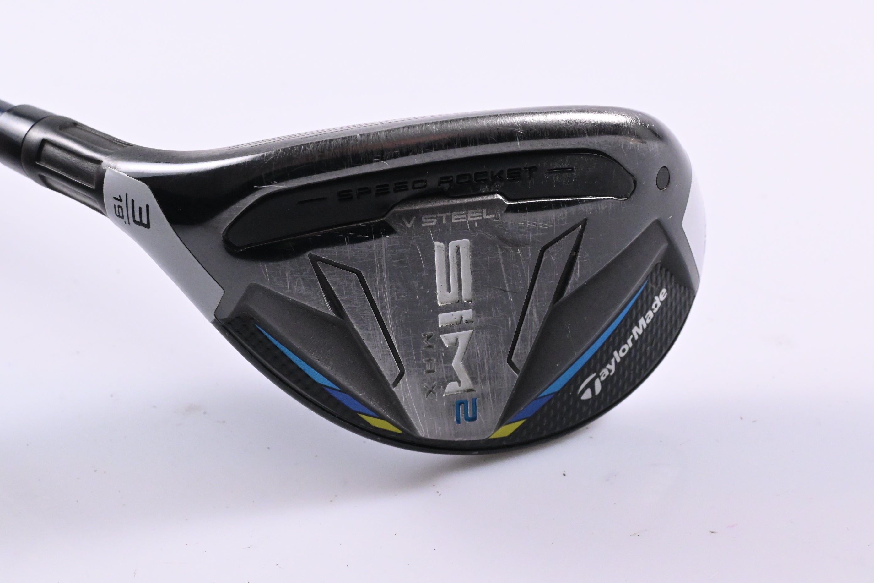 Left Hand Taylormade SIM2 Max #3 Hybrid / 19 Degree / Regular Flex Ventus Blue 6