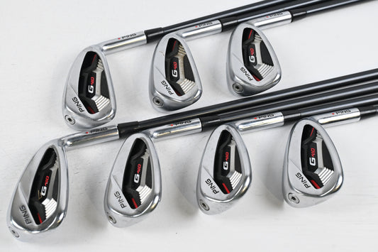 Ping G410 Irons / 6-PW+GW+SW / Regular Flex Ping Alta CB Red AWT Shafts