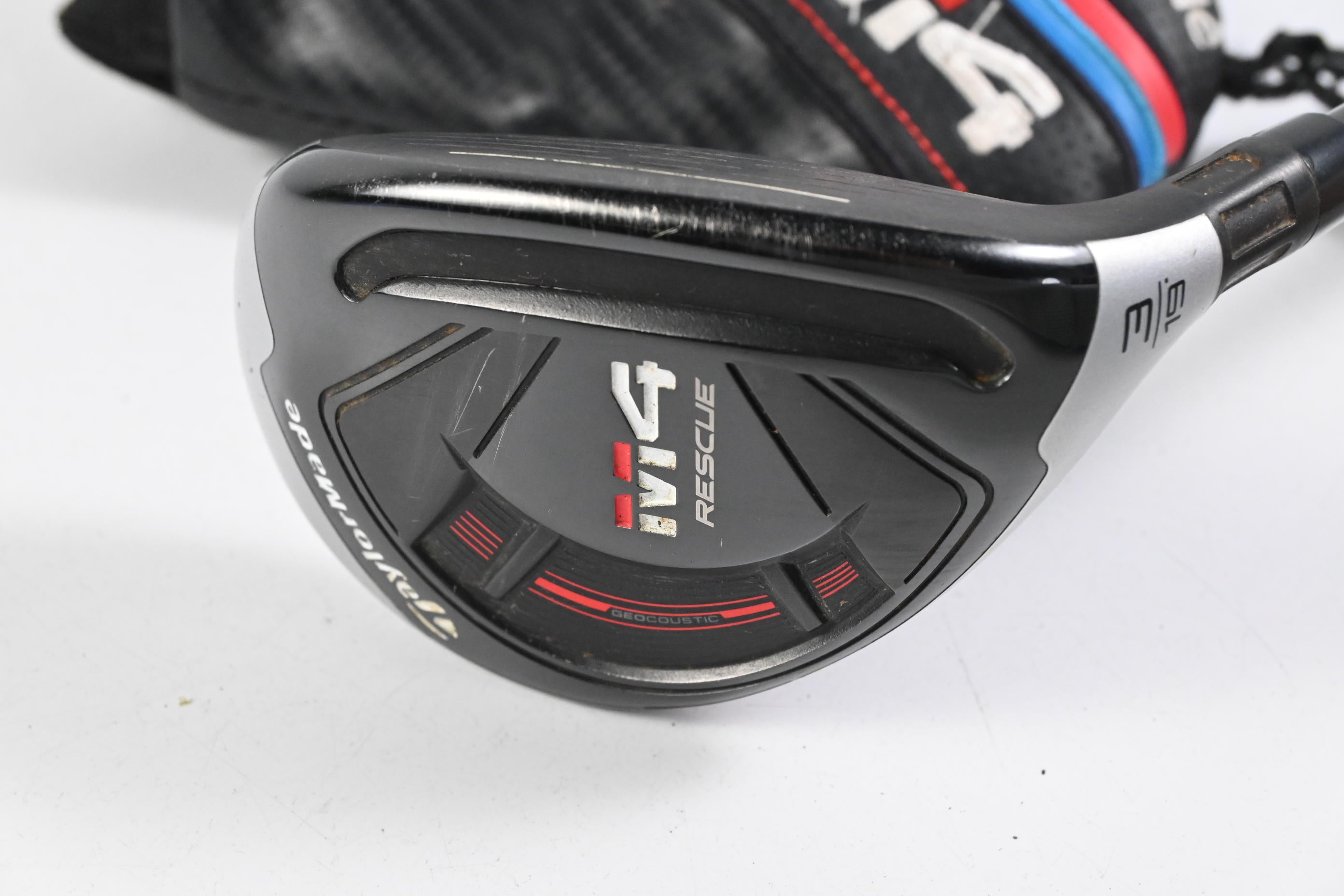 Taylormade M4 #3 Hybrid / 19 Degree / Stiff Flex Fujikura Atmos Red 7 Shaft