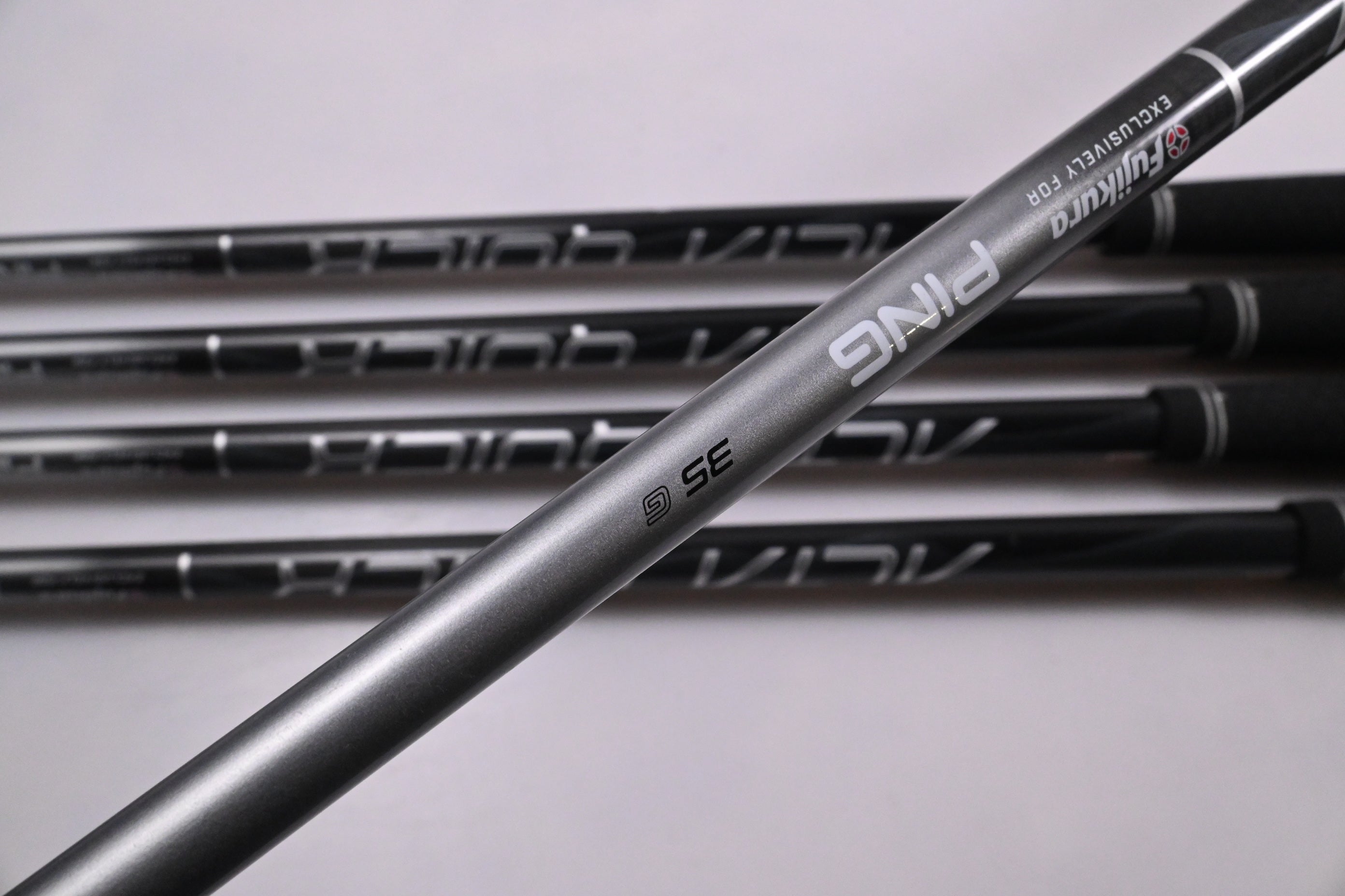 Left Hand Ping G430 Irons / 7-PW+50 / Blue Dot / Senior Flex Ping Alta Quick 35