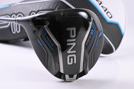 Left Hand Ping G440 Max Driver / 10.5 Degree / Stiff Flex Denali Blue 60 Shaft