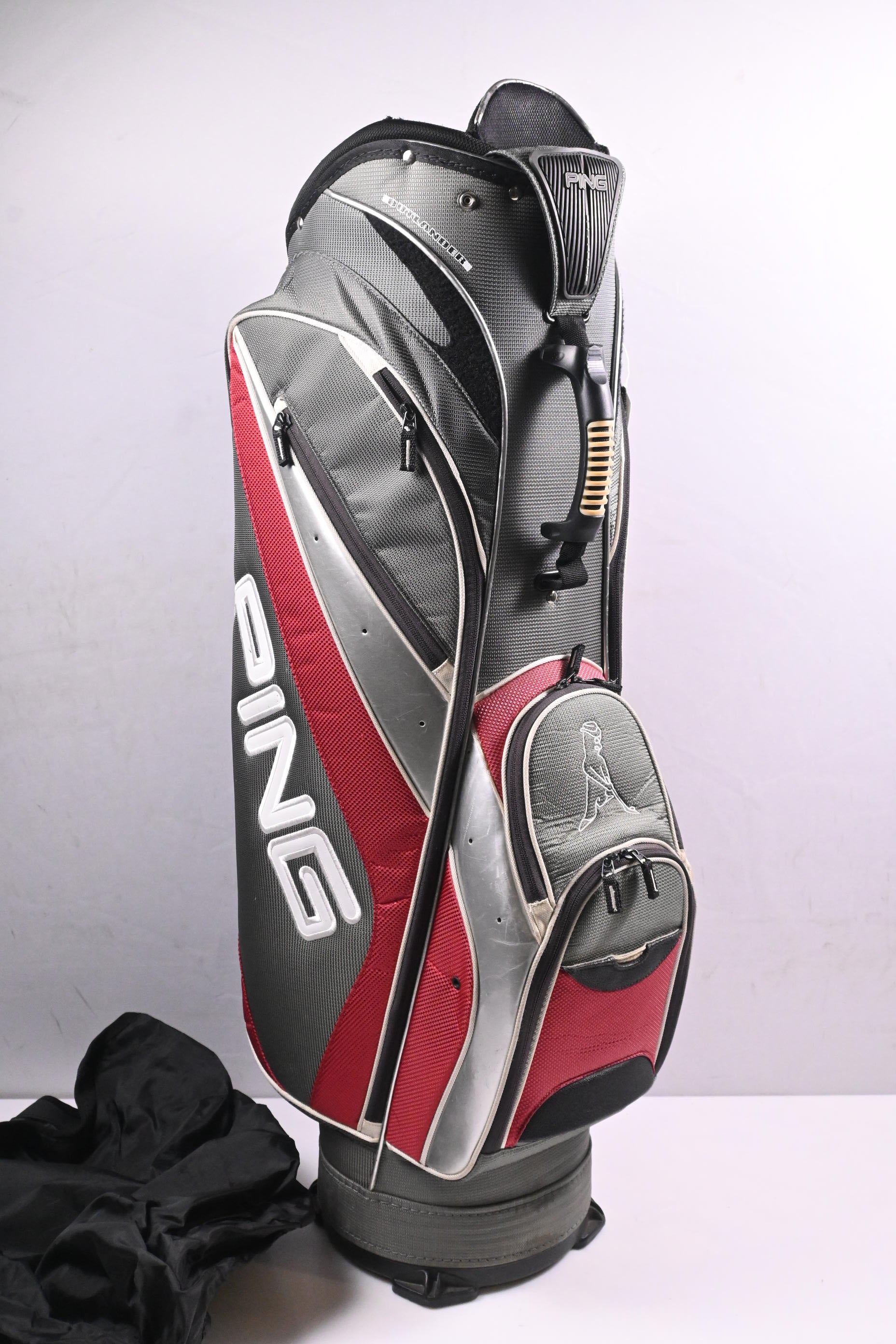 Ping Outlander Cart Bag / 10-Way Divider / Red & Grey