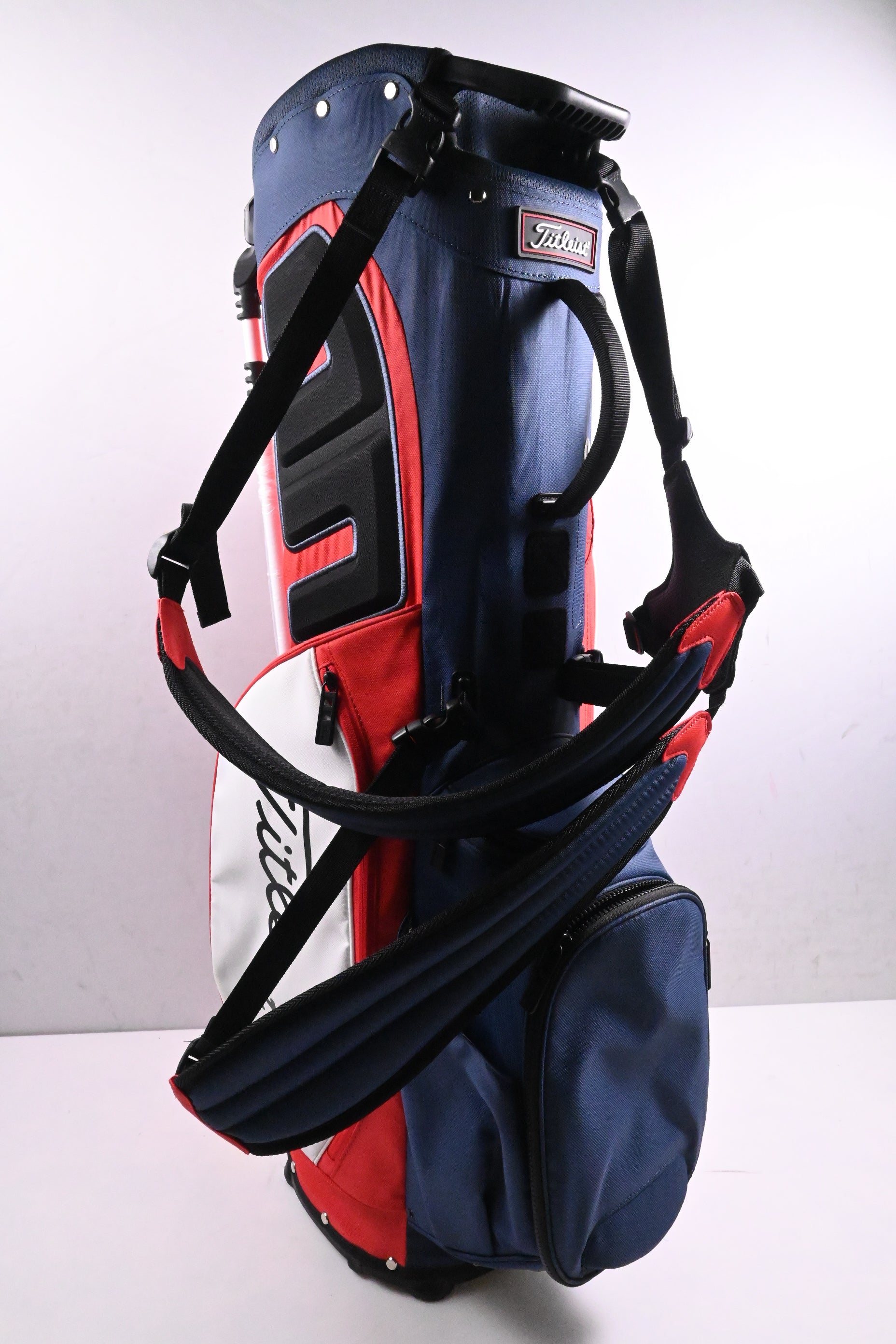 Titleist Players 5 Stand Bag / 5-Way Divider / Blue, White, Red
