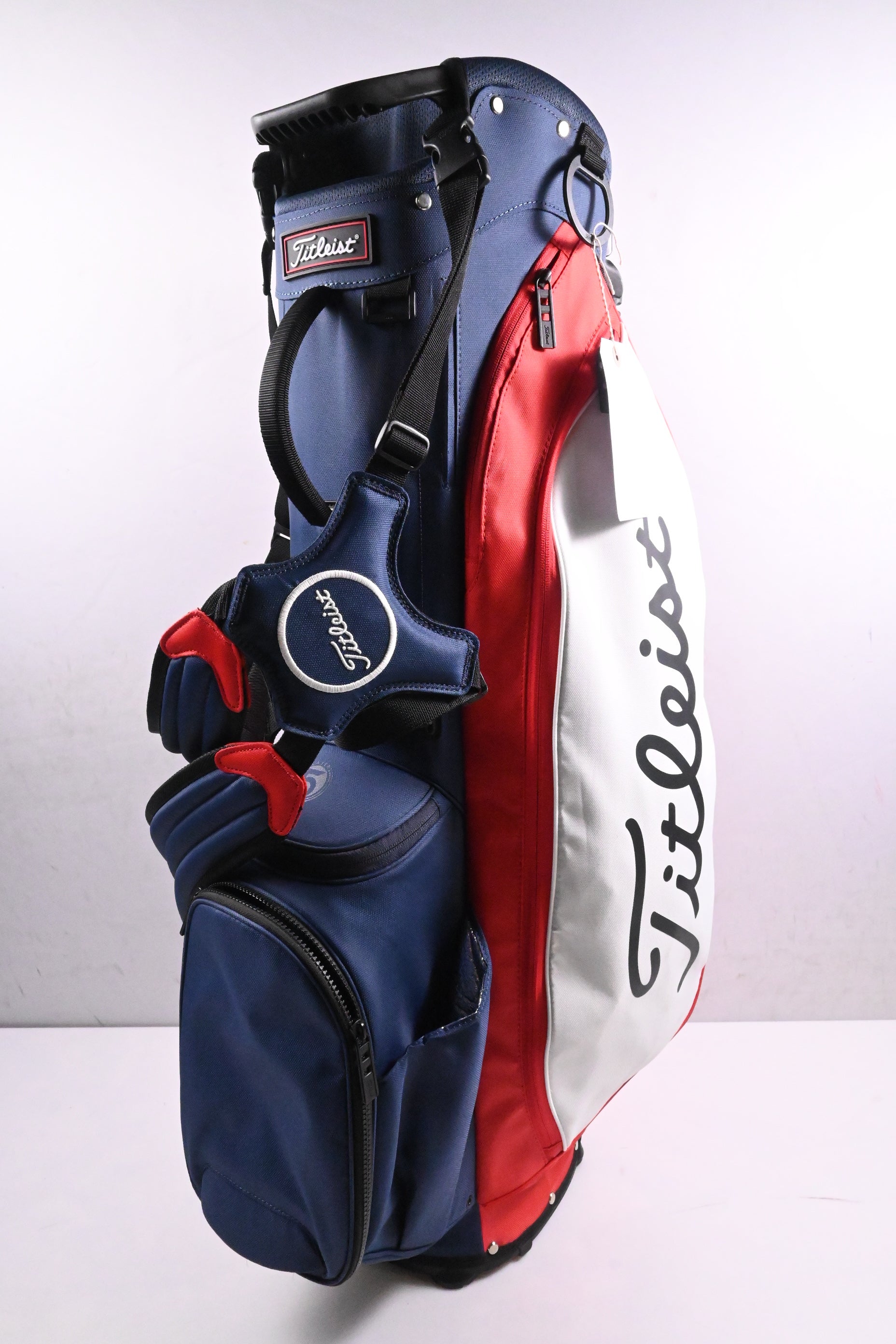 Titleist Players 5 Stand Bag / 5-Way Divider / Blue, White, Red