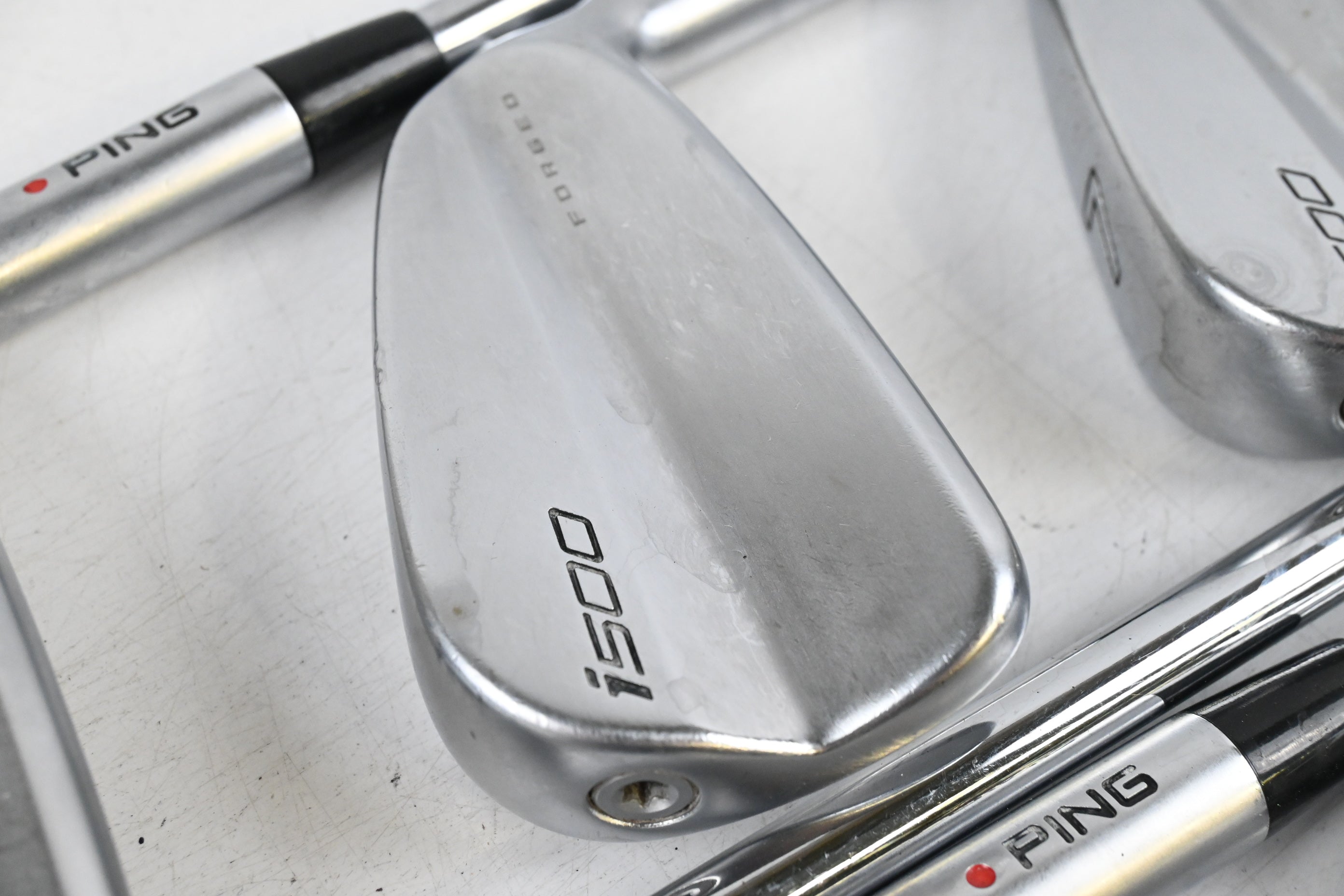 Ping i500 Irons / 5-PW+GW / Orange Dot / Regular Flex Ping AWT 2.0 Shafts