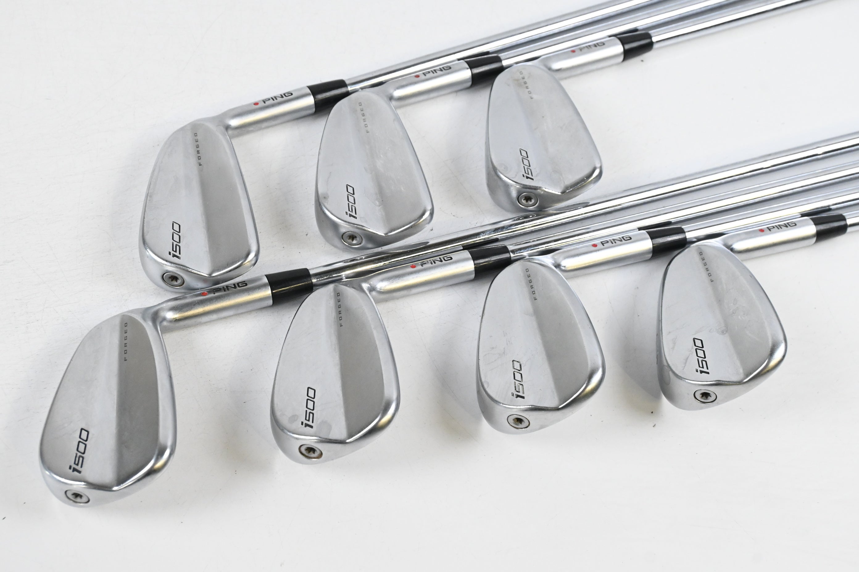 Ping i500 Irons / 5-PW+GW / Orange Dot / Regular Flex Ping AWT 2.0 Shafts