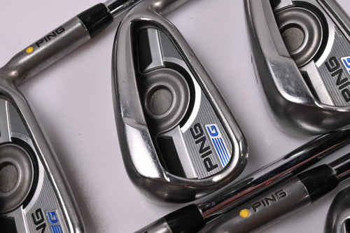 Ping G Series Irons / 5-PW+SW / Yellow Dot / Regular Flex Ping AWT 2.0 Shafts