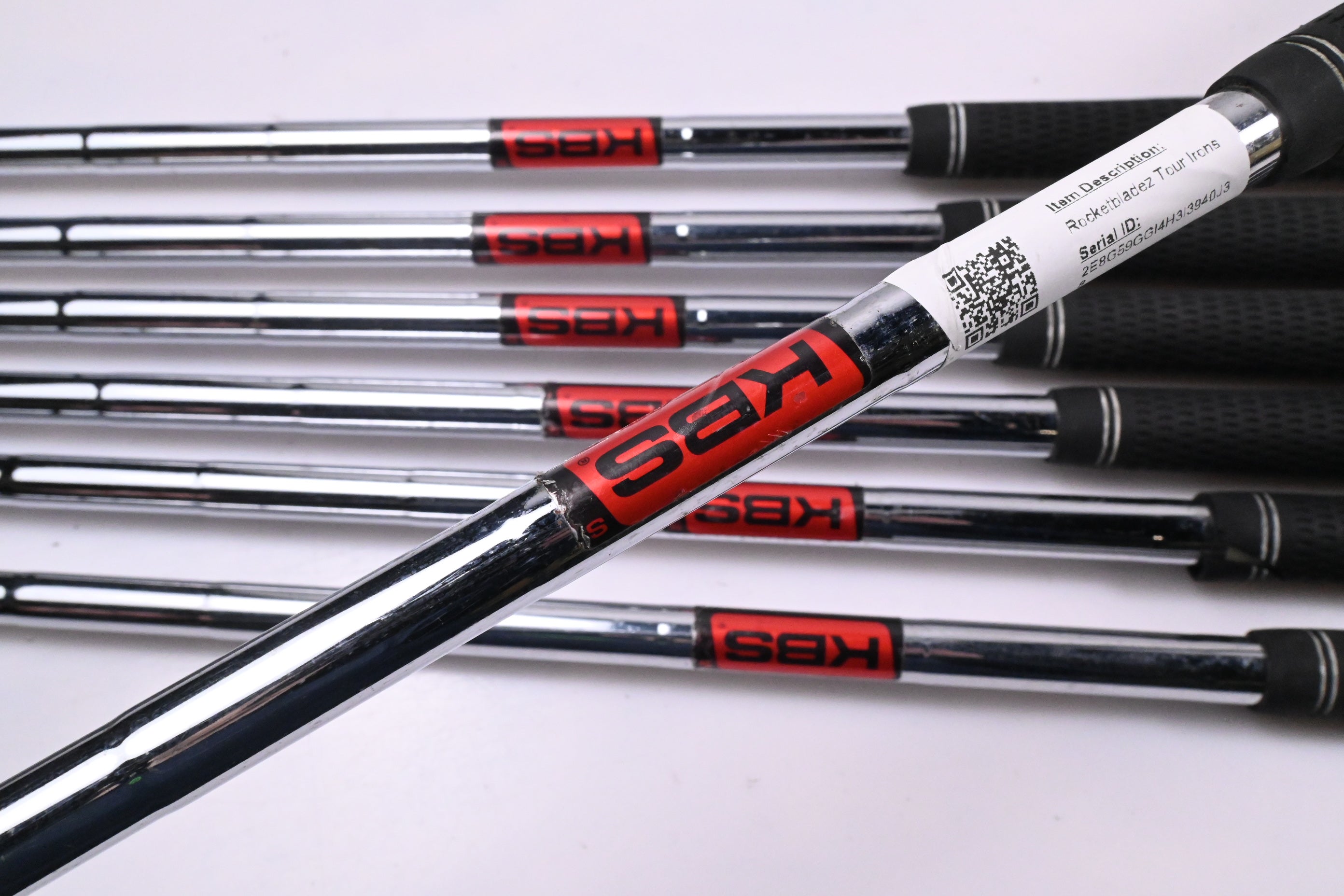 Taylormade Rocketbladez Tour Irons / 4-PW / Stiff Flex KBS Tour Shafts