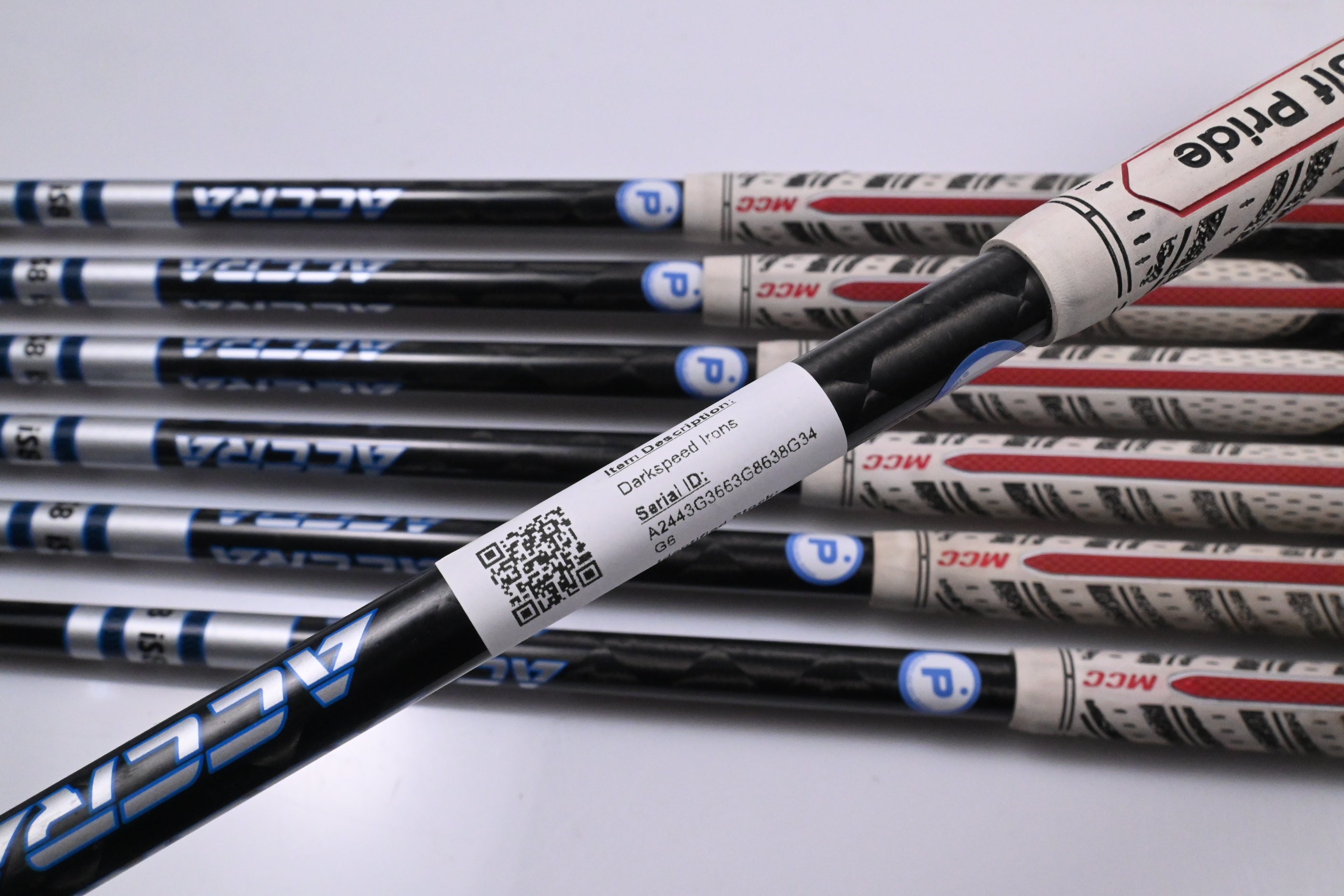 Cobra Darkspeed Irons / 5-PW+GW / Stiff Flex Accra iSeries 8 Shafts