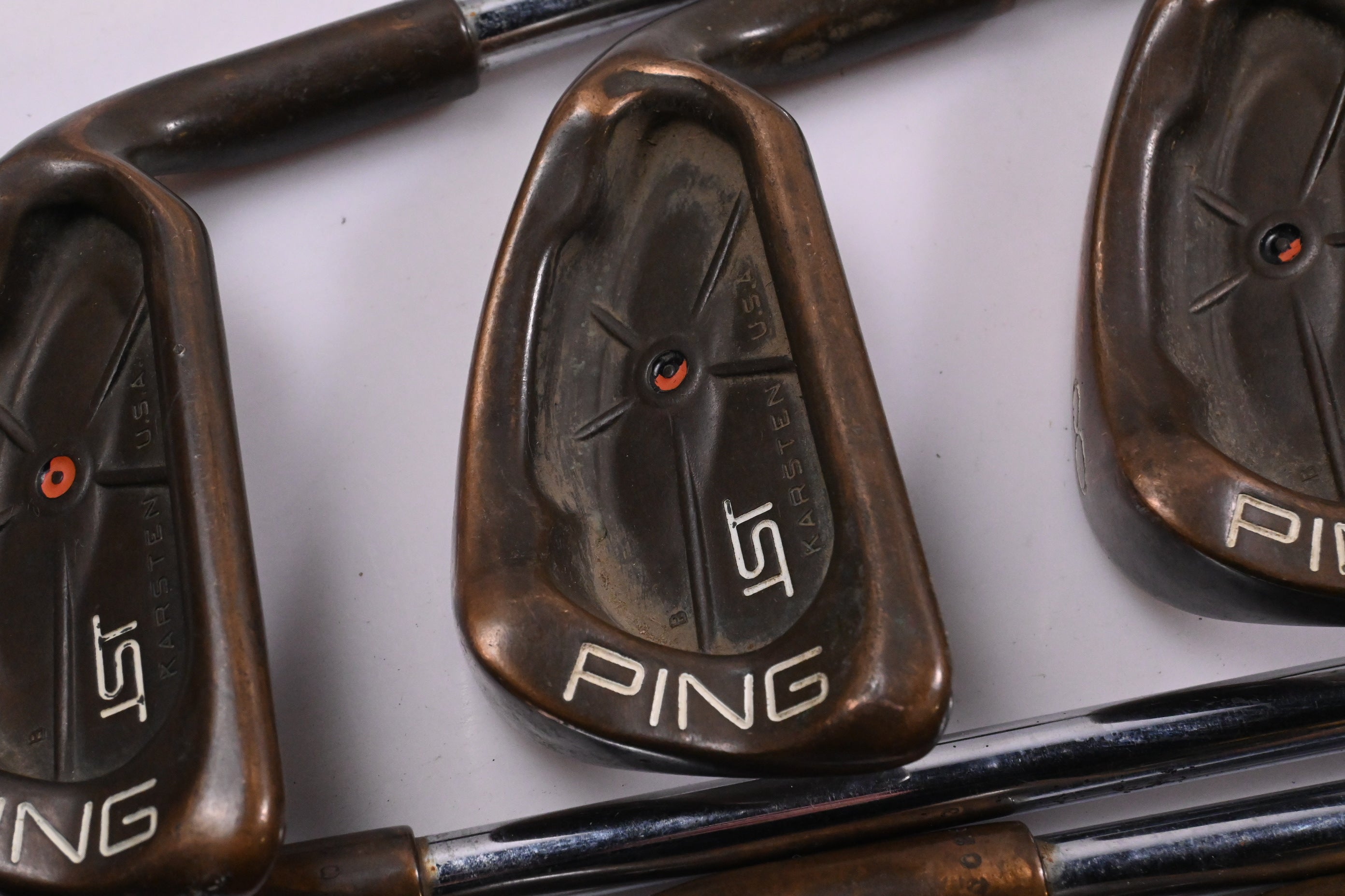 Ping Karsten ISI BeCu Irons / 6-PW+SW+LW / Orange Dot / Stiff Flex Cushin JZ