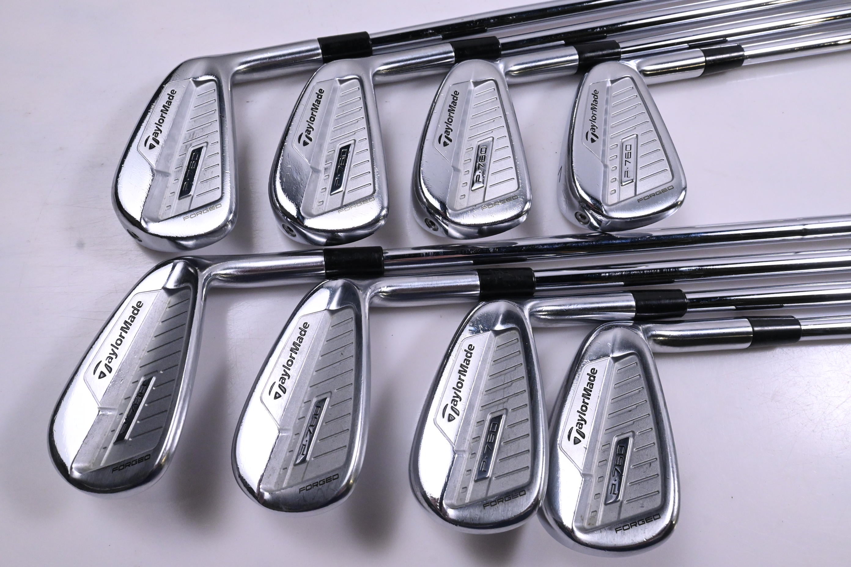 Taylormade P760 Irons / 4-PW+GW / Stiff Flex Dynamic Gold 105 S300 Shafts