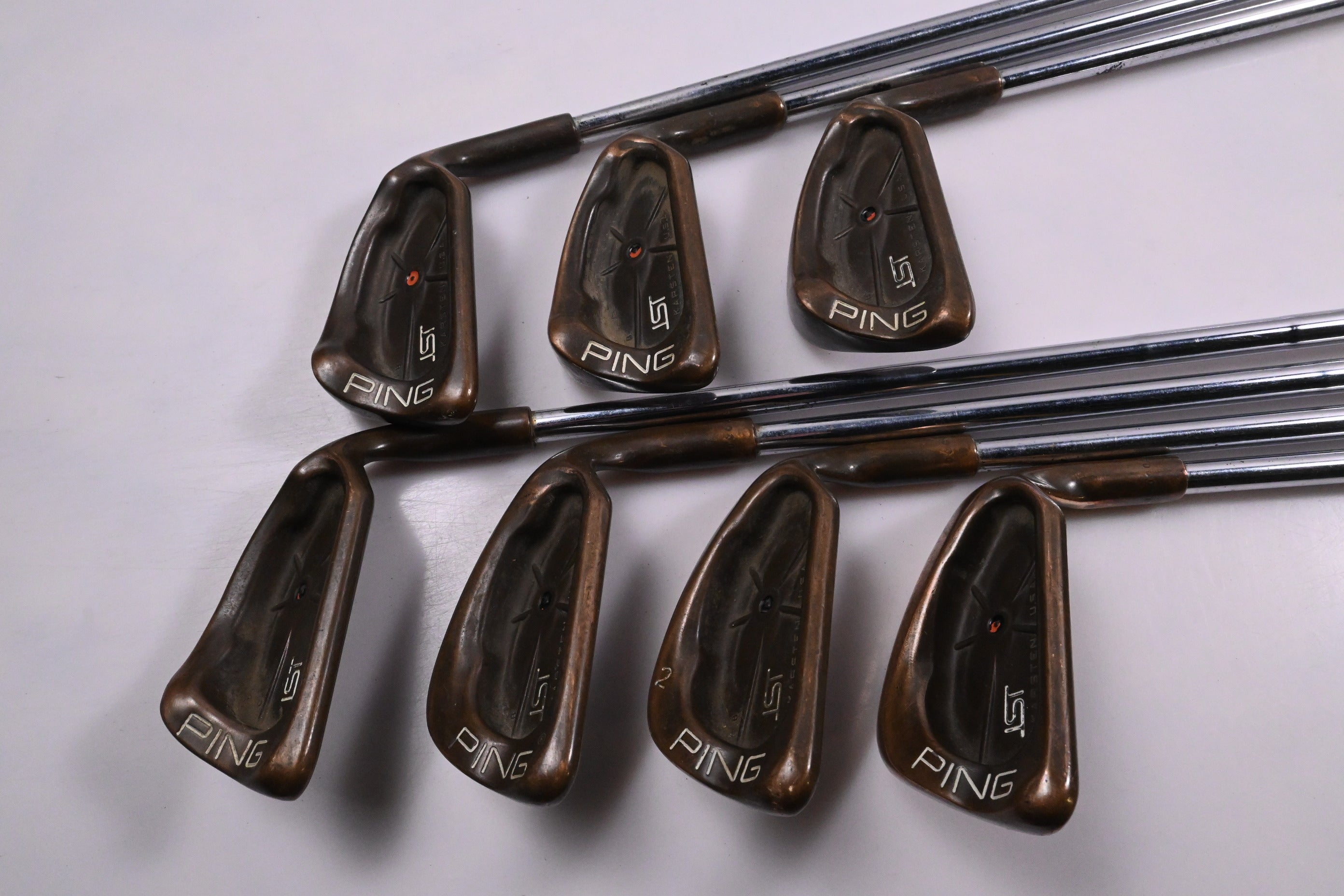 Ping Karsten ISI BeCu Irons / 6-PW+SW+LW / Orange Dot / Stiff Flex Cushin JZ