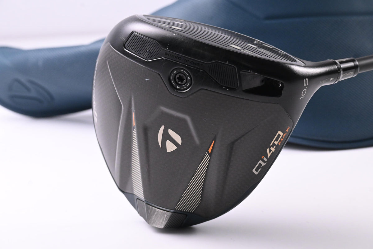 Taylormade Qi4D Max Driver / 10.5 Degree / Regular Flex Reax Blue 50 Shaft