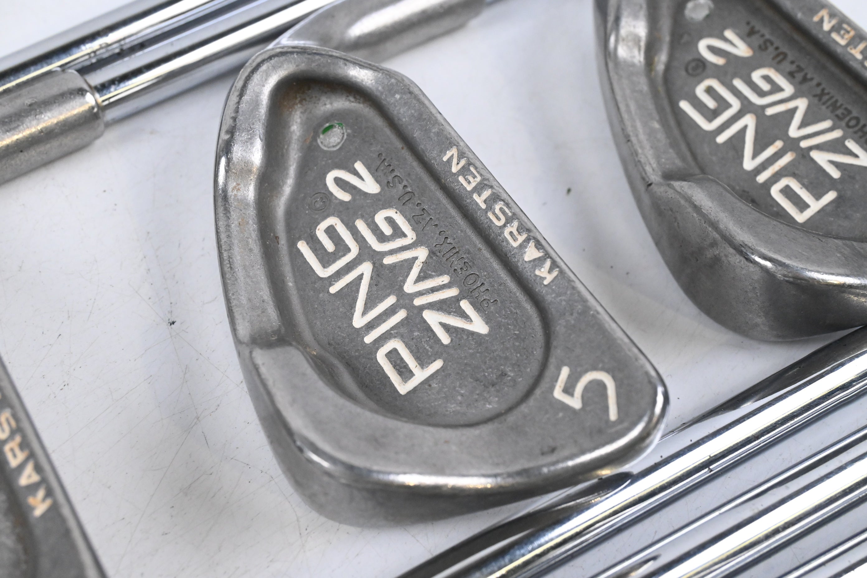 Ping Zing 2 Irons / 3-PW+SW / Silver Dot / Stiff Flex Ping JZ Shafts