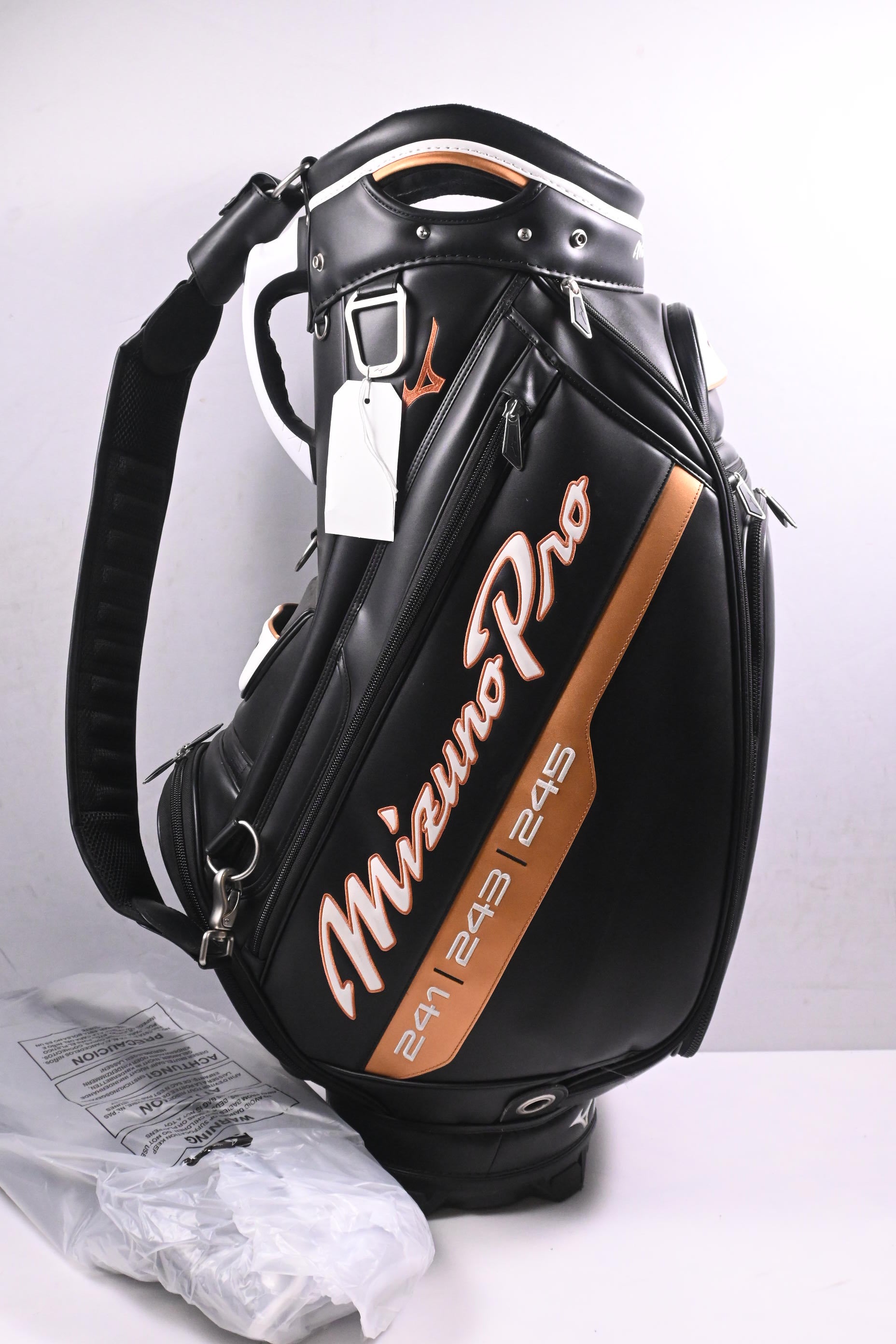 Mizuno Pro Series Tour Bag / 6-Way Divider / Black, White, Gold