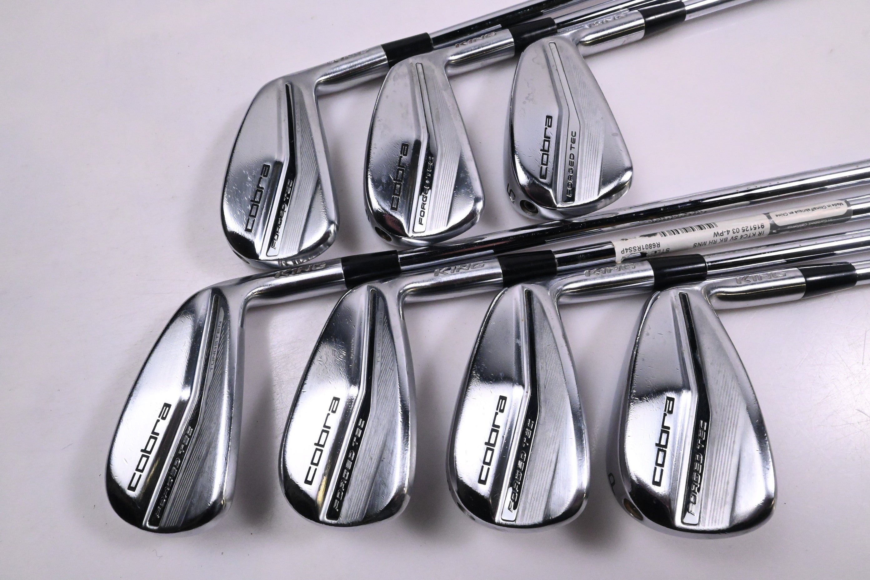 Cobra Forged Tec 2022 Irons / 4-PW / Stiff Flex KBS $-Taper Lite Shafts