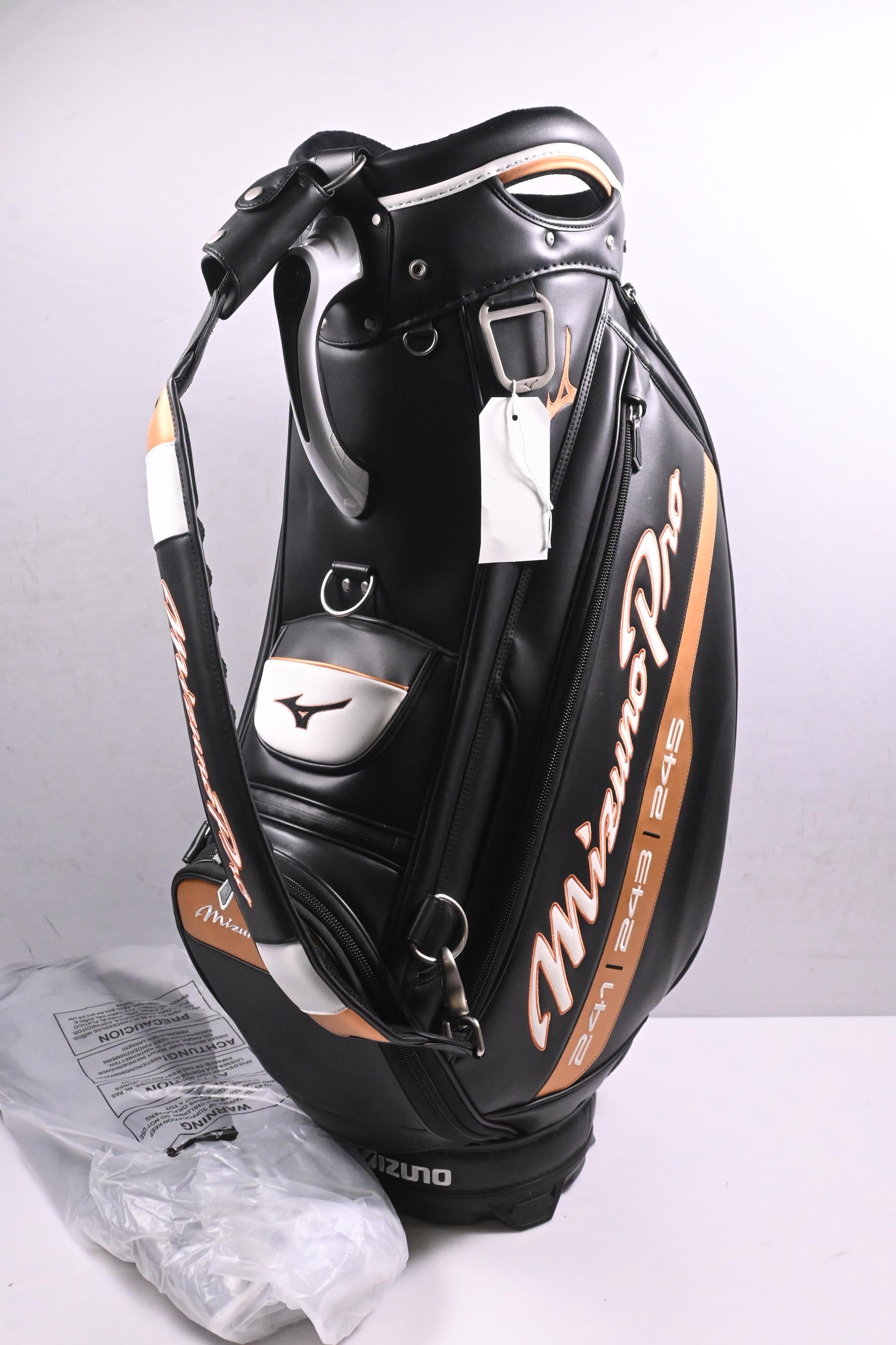 Mizuno Pro Series Tour Bag / 6-Way Divider / Black, White, Gold